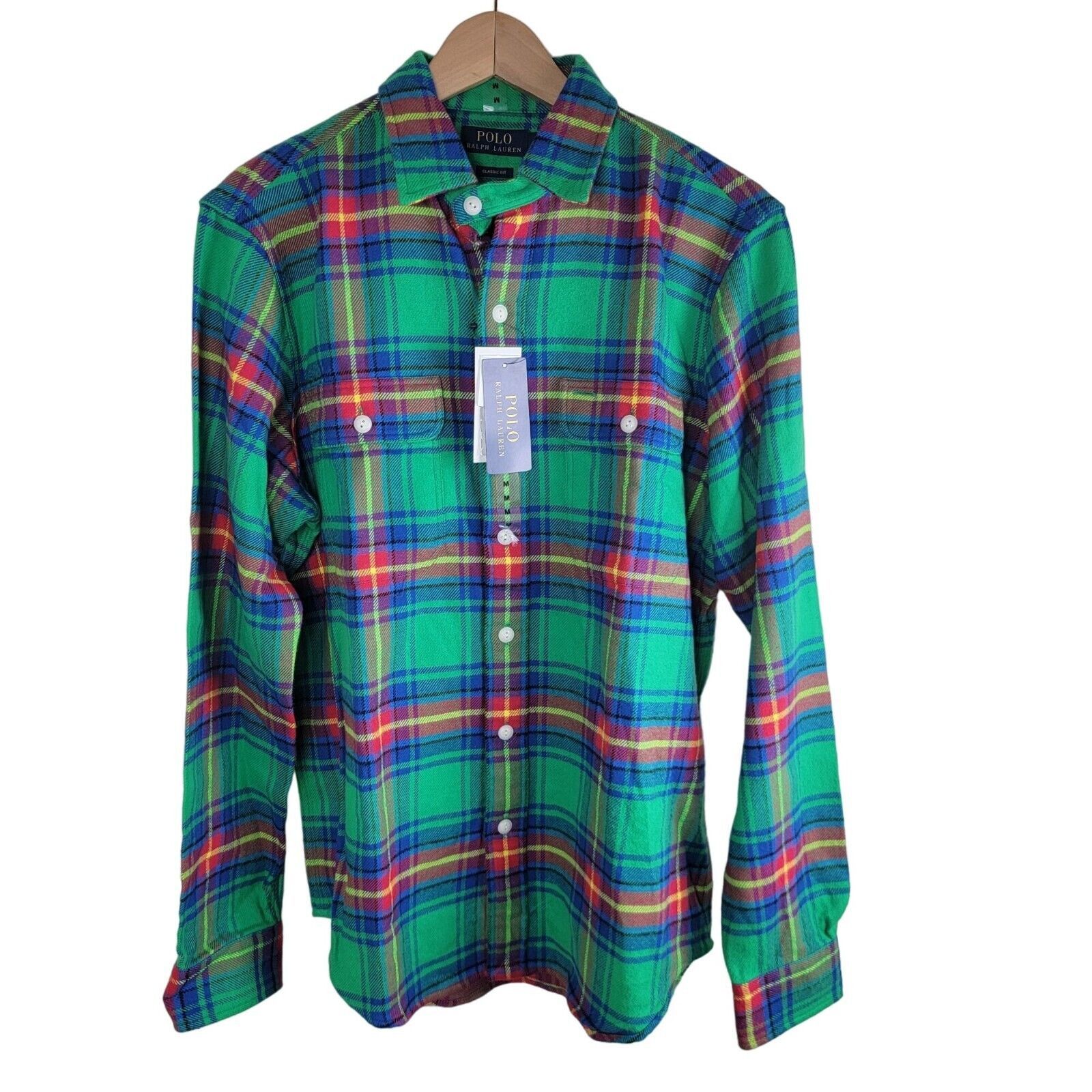 Polo Ralph Lauren Polo Ralph Lauren Classic Fit Plaid Flannel Button Up Shirt Size US S / EU 44-46 / 1 - 13 Thumbnail