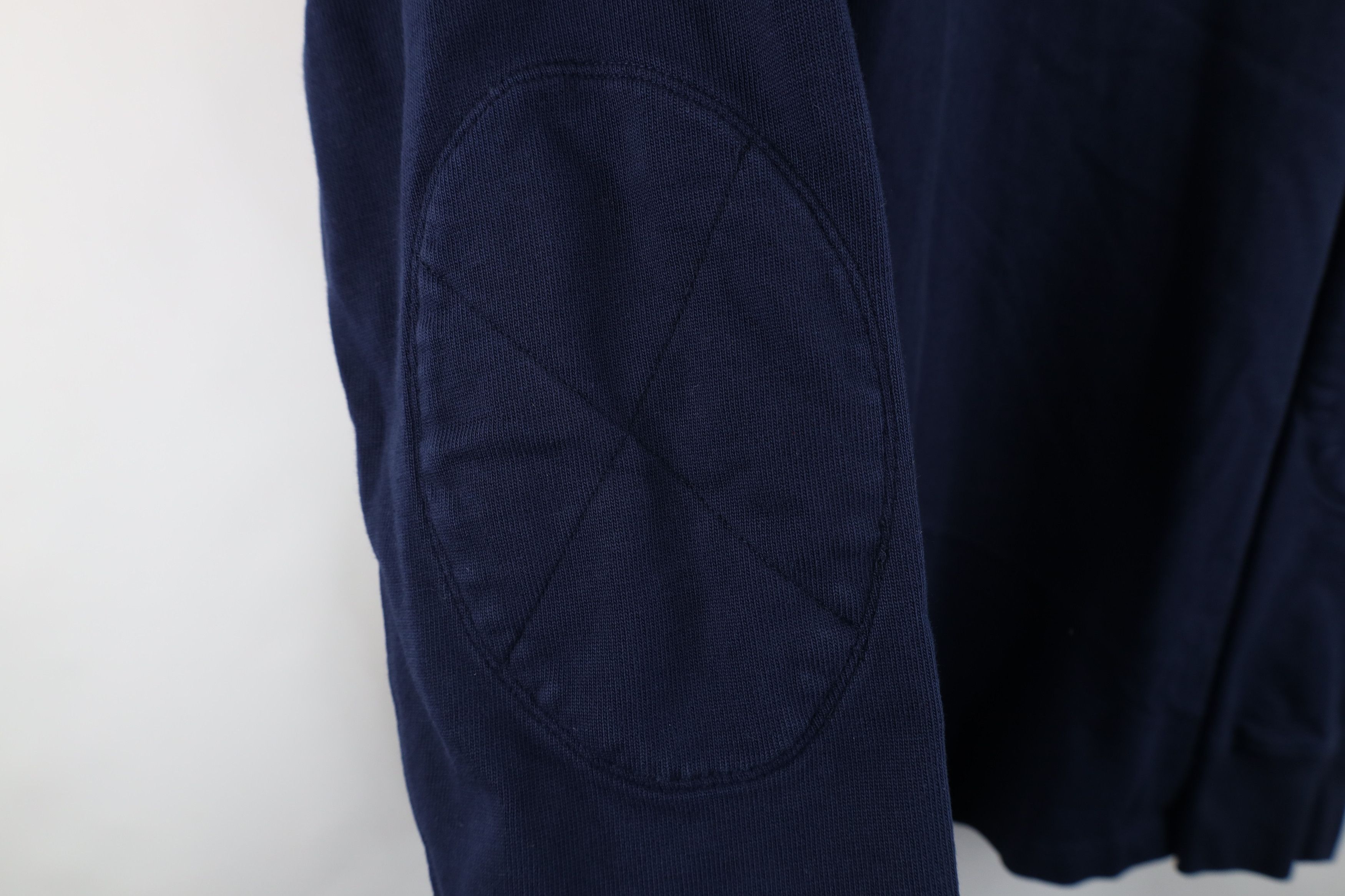 J.Crew × Vintage Vintage J Crew Elbow Patch Half Zip Pullover Sweater Blue Size US XL / EU 56 / 4 - 4 Thumbnail