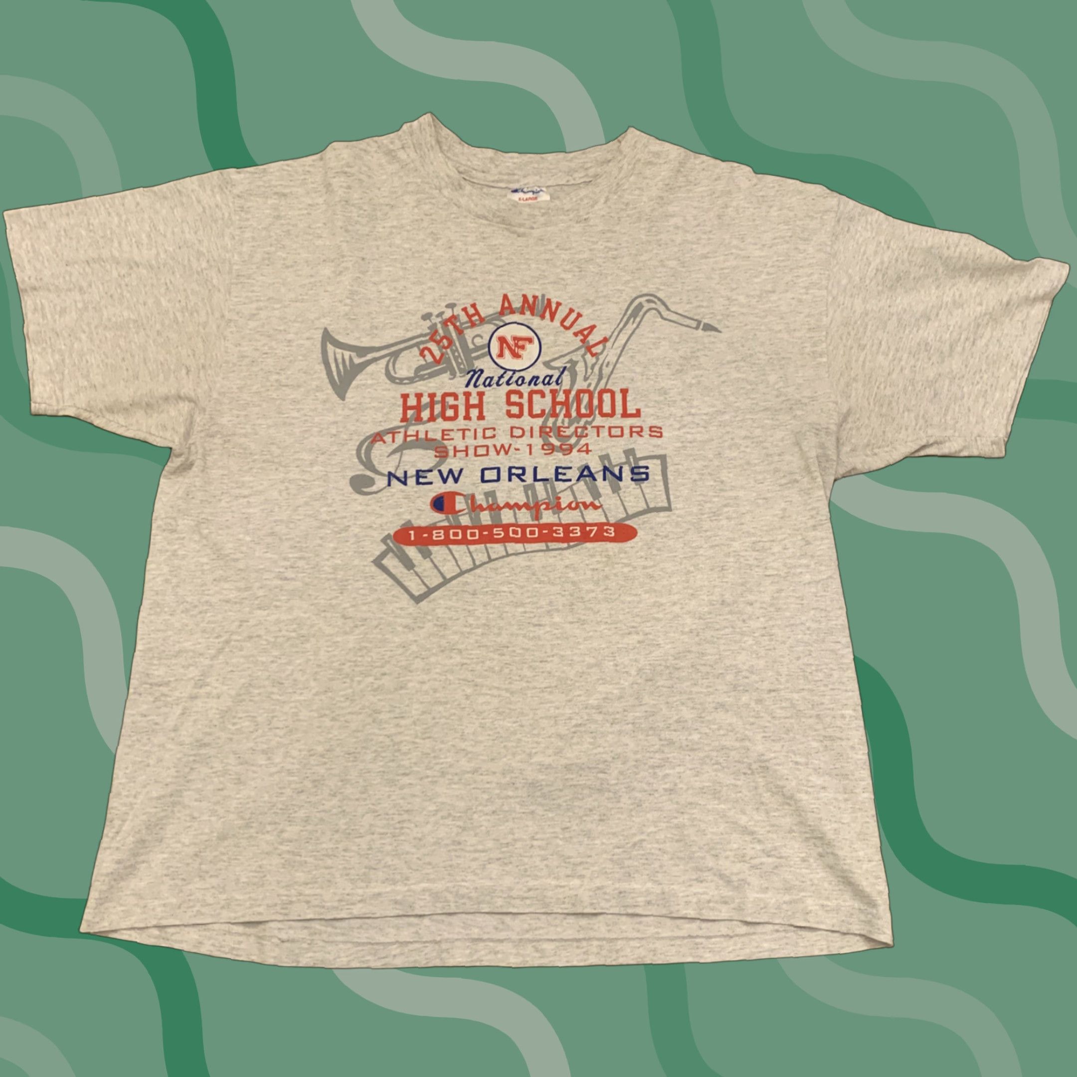 Champion VINTAGE Champion Shirt - High School Athletic Directors Show T Shirt - XL Mens Size US XL / EU 56 / 4 - 1 Thumbnail