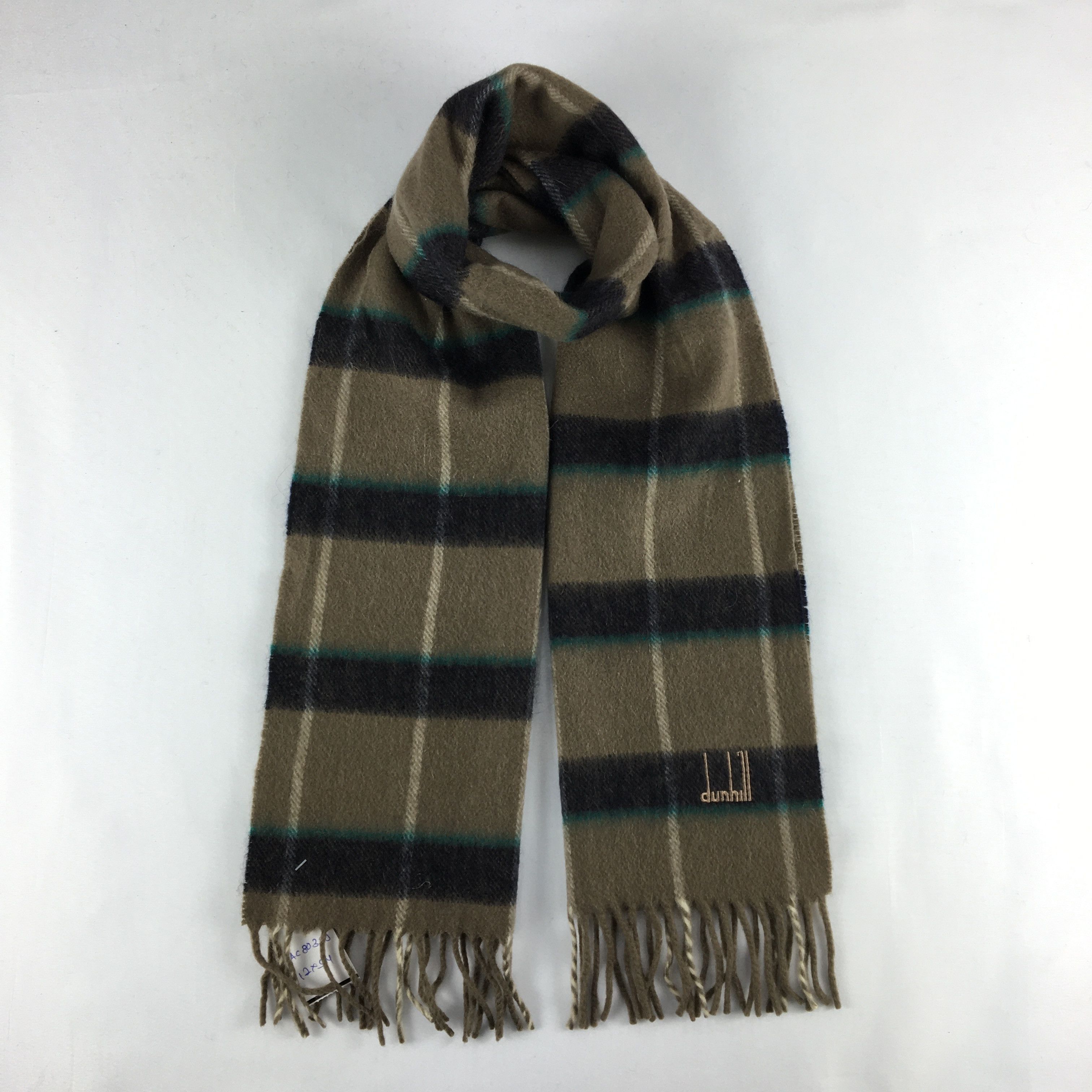 Alfred Dunhill Vintage Alfred Dunhill Scarf Muffler Cashmere Scarves Size ONE SIZE - 1 Thumbnail