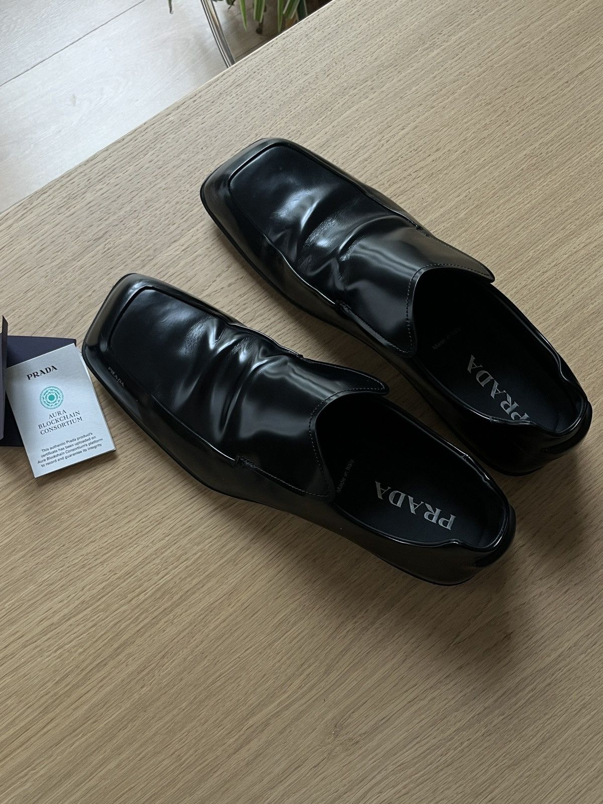 Prada Prada SS24 Razor Brushed Leather Loafers - UK10 Size US 11 / EU 44 - 5 Thumbnail