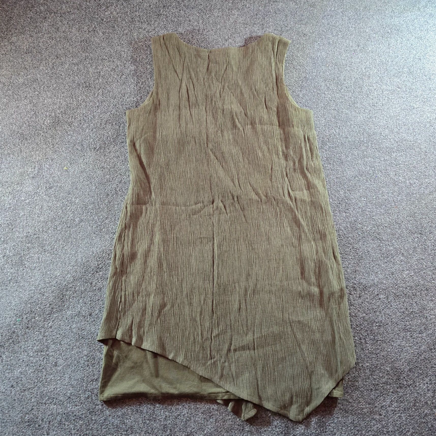 J. Jill J Jill Dress Women Petite Medium Green Textured Asymmetrical Casual Capsule Size M / US 6-8 / IT 42-44 - 7 Thumbnail