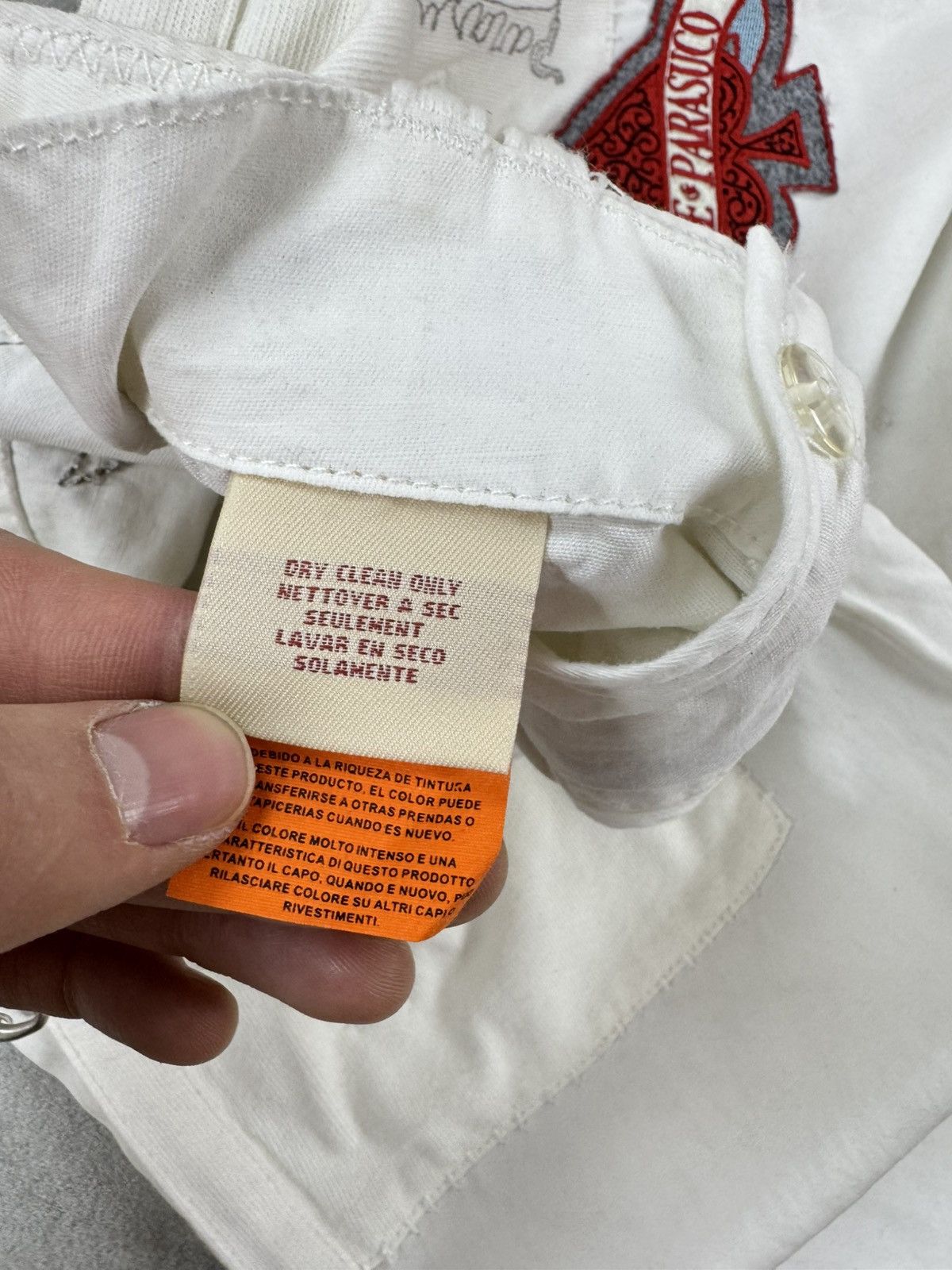 Parasuco PARASUCO Cotton Linen Denim Legend White Pants Avant Size 27" / US 4 / IT 40 - 10 Thumbnail