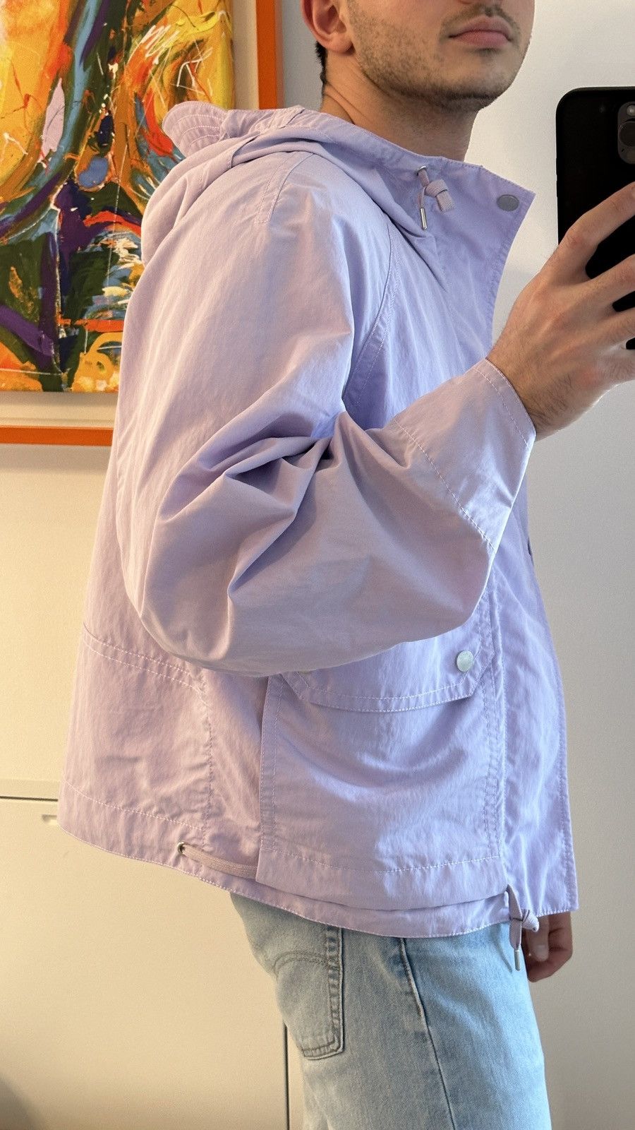 Hermes $4,800 SS23 Mens Purple Parachute Style Windbreaker Jacket Size US M / EU 48-50 / 2 - 21 Thumbnail