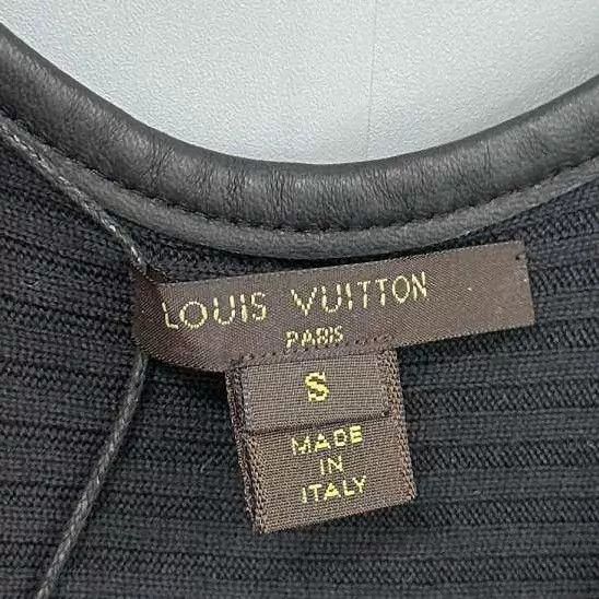 Louis Vuitton LV V-neck leather-trimmed wool dress 99 New Size S Size S / US 4 / IT 40 - 5 Thumbnail