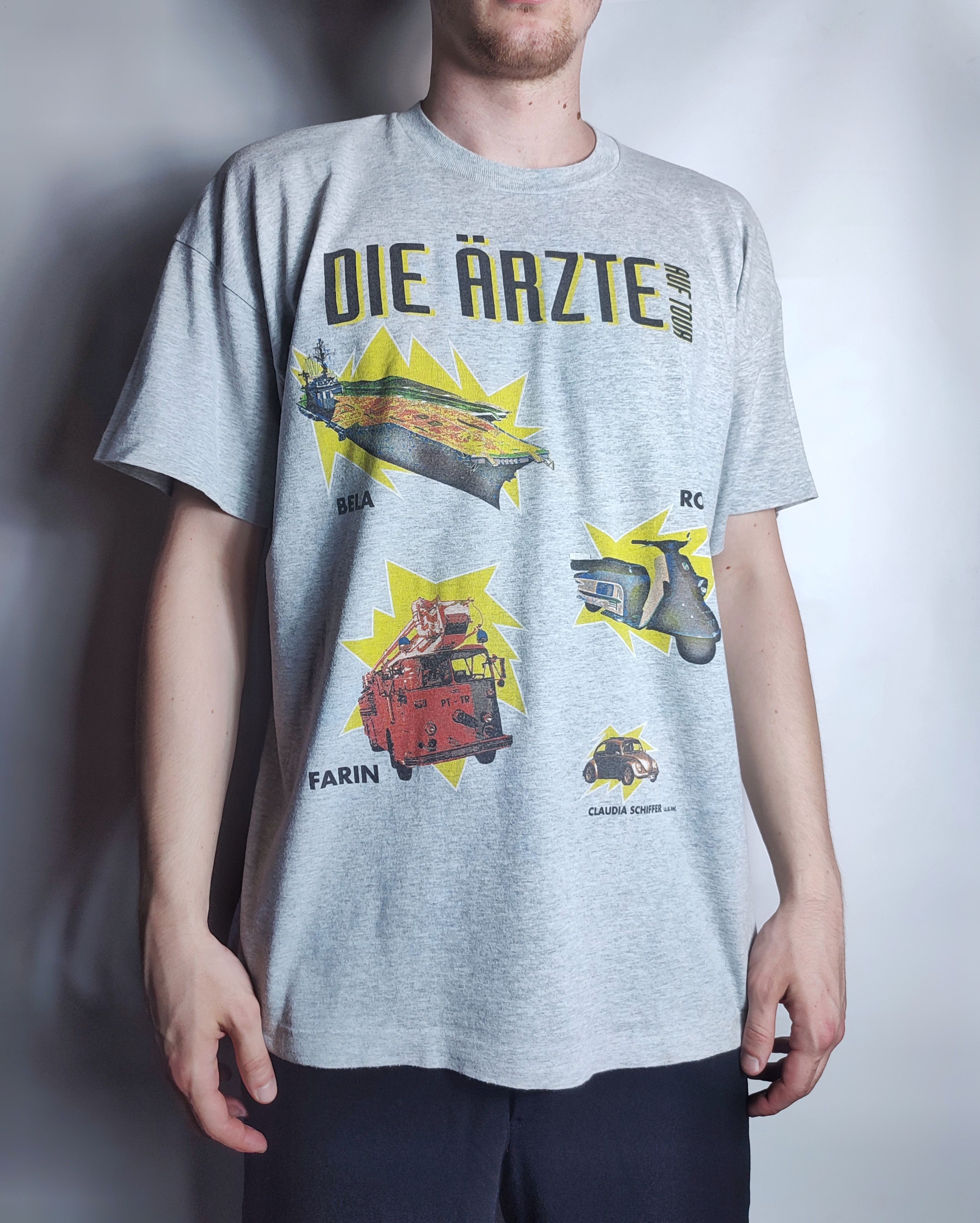 Band Tees × Vintage Die Arzte Vintage Rock Band Tour T-shirt Size US XL / EU 56 / 4 - 1 Thumbnail