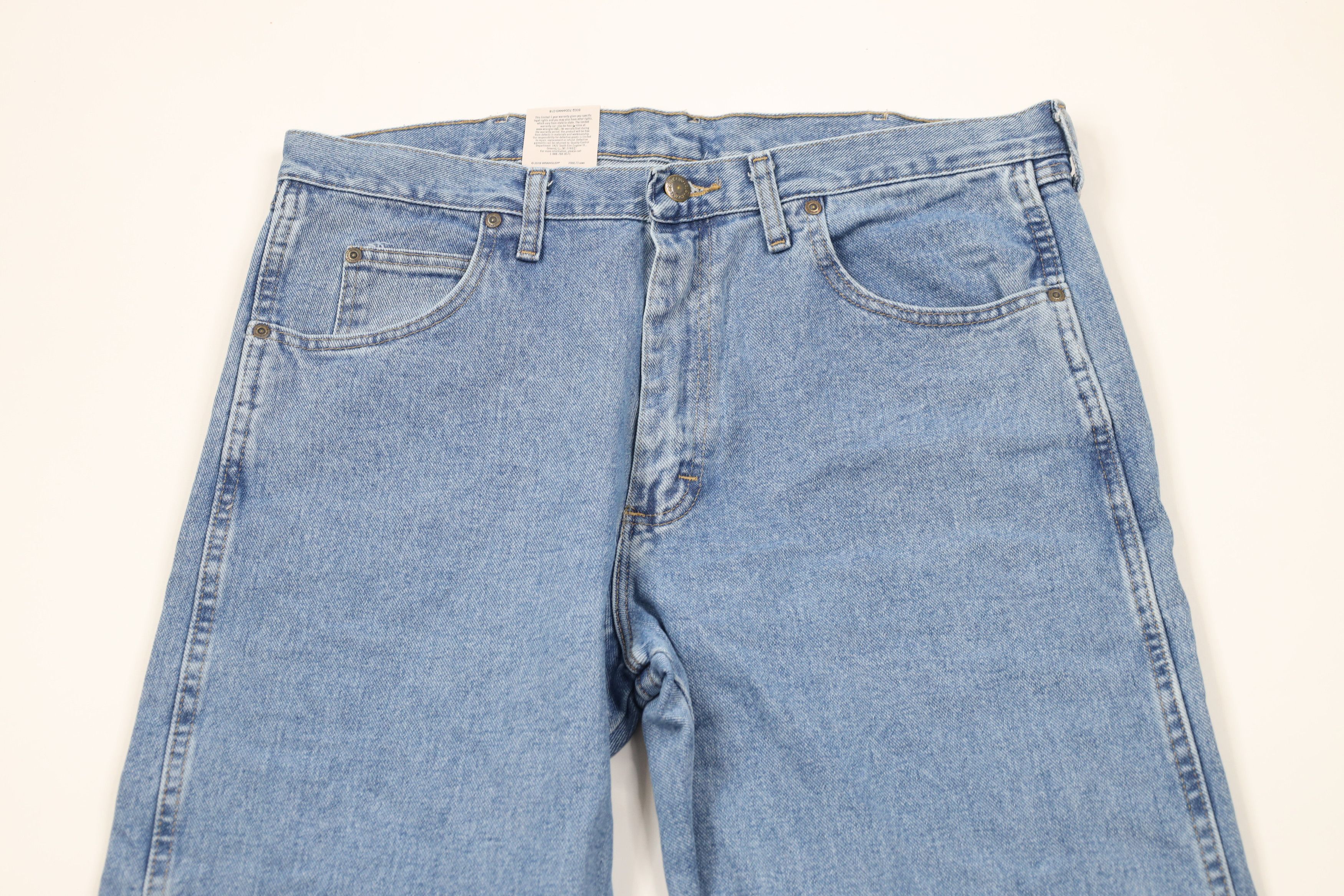 Vintage × Wrangler Deadstock Vintage Y2K Wrangler Fit Denim Jeans Blue Cotton Size US 36 / EU 52 - 2 Thumbnail