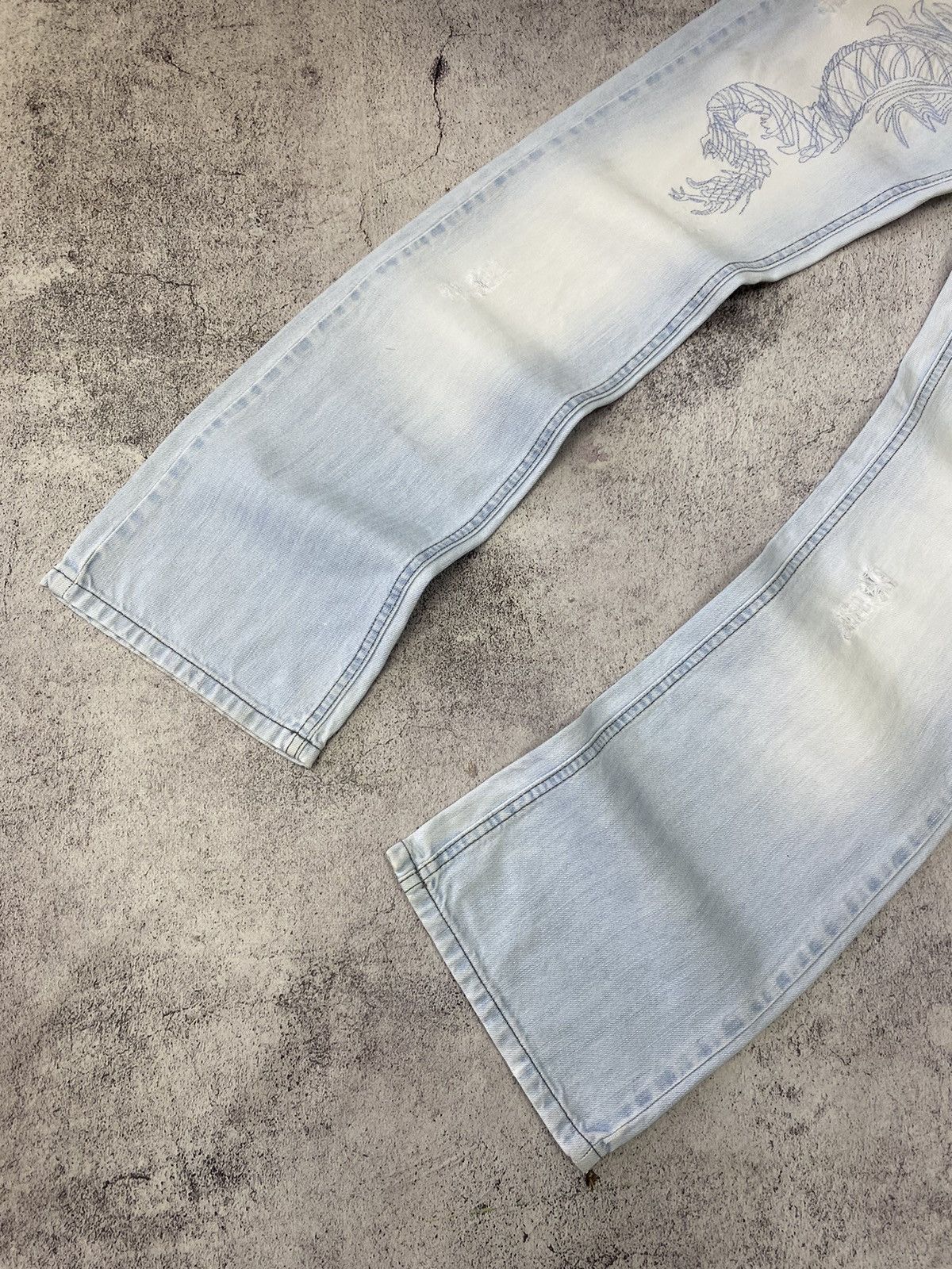 Diesel × Japanese Brand VINTAGE DIESEL DRAGON DISTRESSED JEANS JAPANESE STYLE Size US 30 / EU 46 - 2 Thumbnail