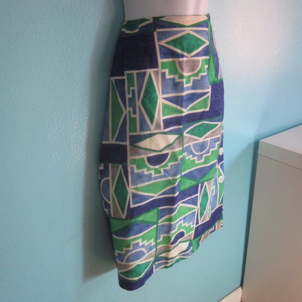 By Malene Birger Helene Sidel Vintage 1960's Button Up Skirt Size 12 Lined 31 Size 30" / US 8 / IT 44 - 11 Thumbnail