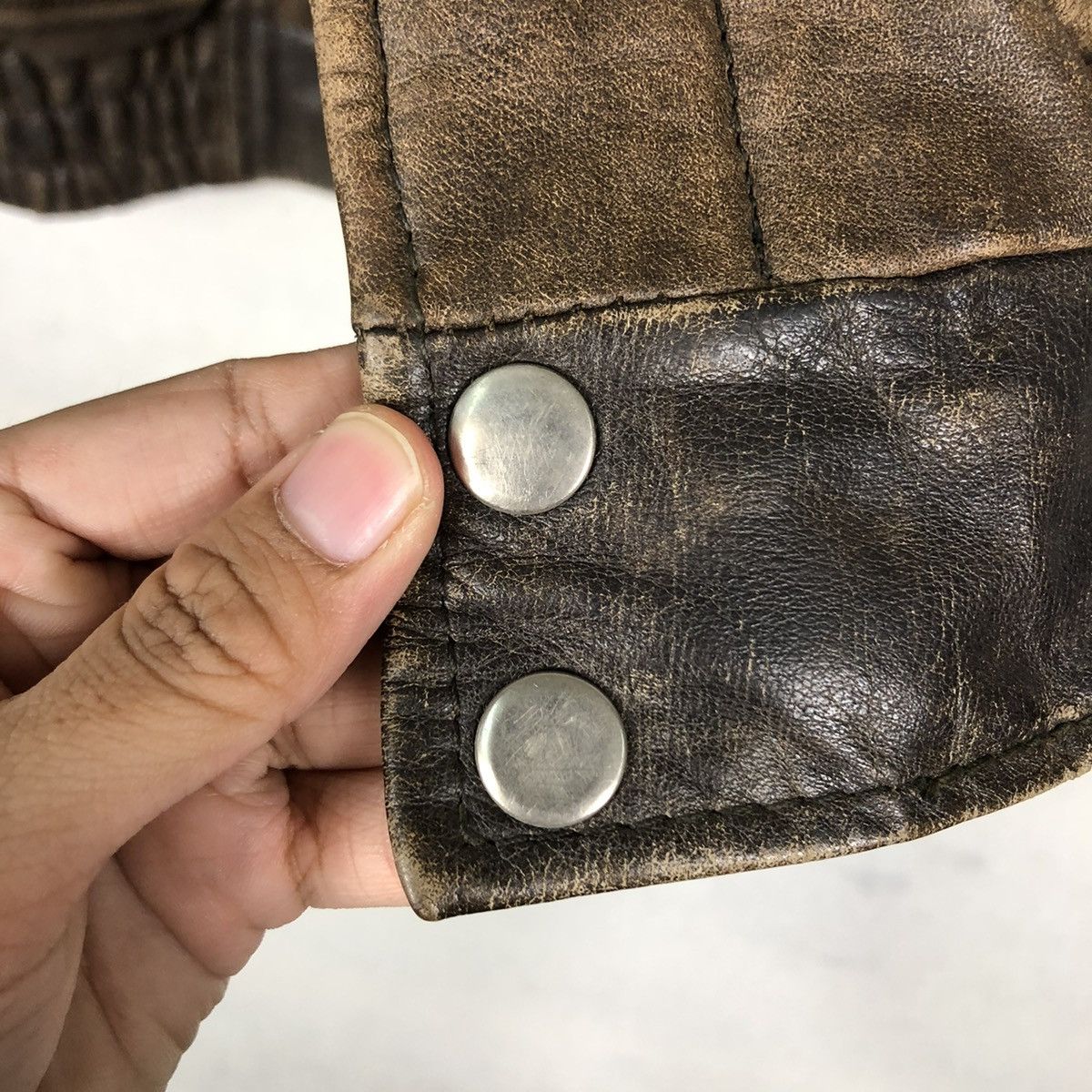 Japanese Brand 🔥VINTAGE FLY BOMBER LEATHER JACKET FOX-TROT JAPAN MADE Size US M / EU 48-50 / 2 - 18 Thumbnail