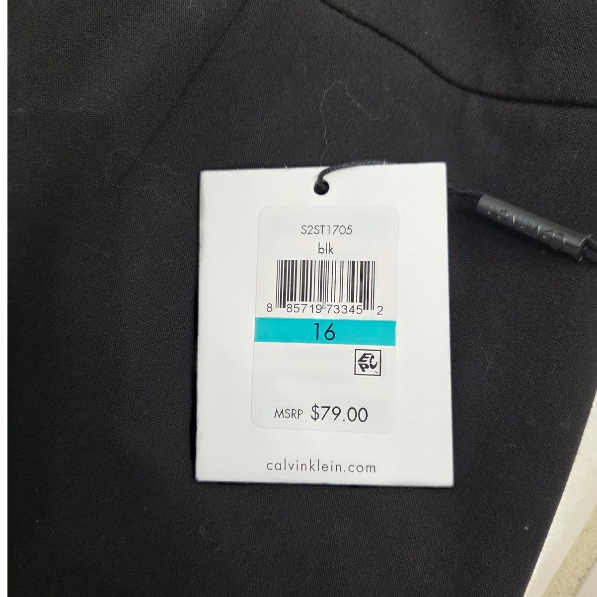 Calvin Klein Calvin Klein Black Pencil Skirt - Size 16 - NEW Size 38" / US 16 / IT 52 - 3 Thumbnail
