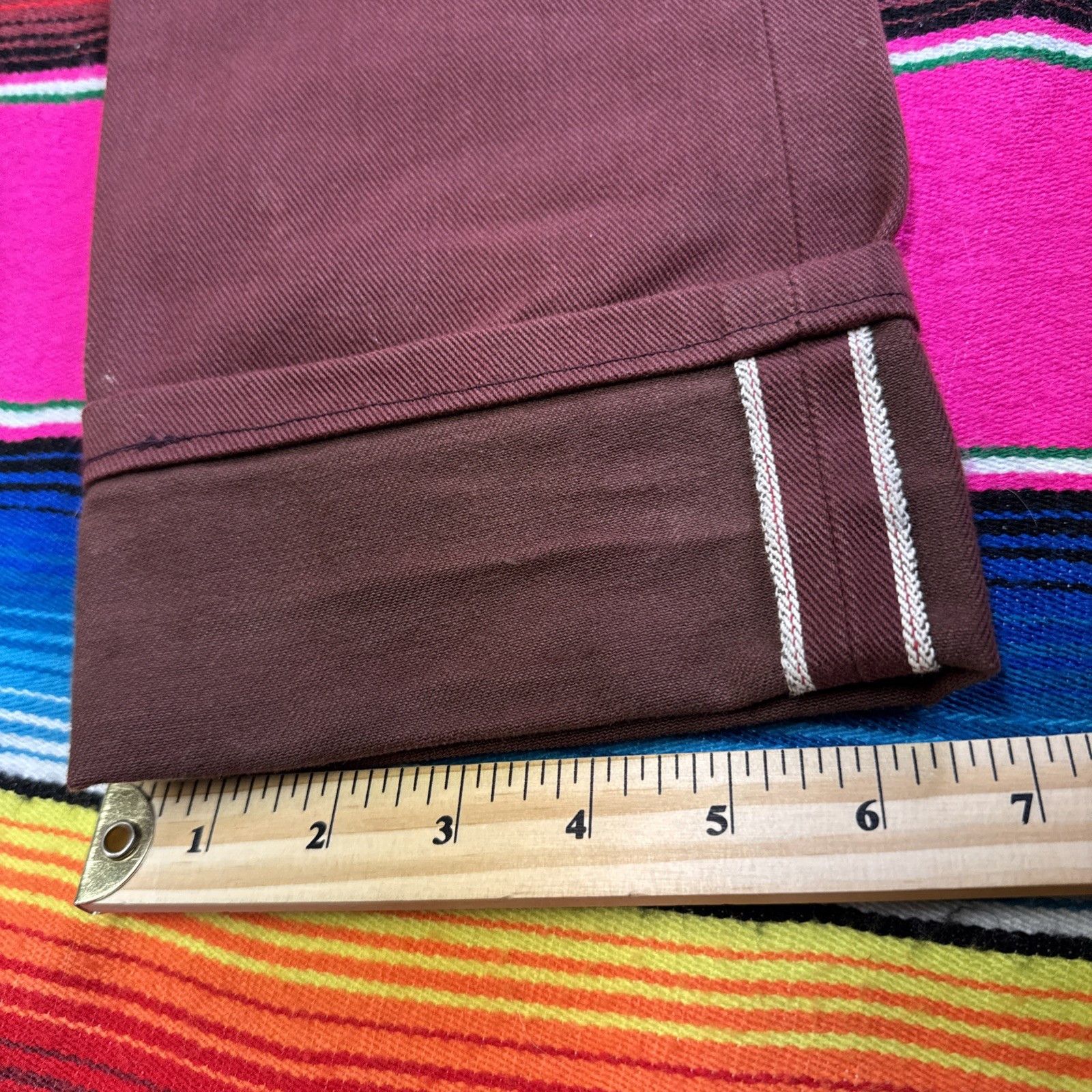 Naked & Famous Naked & Famous Jeans 30x34 Pomegranate Red Japanese Selvedge Size US 30 / EU 46 - 7 Thumbnail