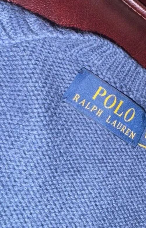 Polo Ralph Lauren Polo Ralph Lauren Blue Knit Bear Sweater Pullover Size US XXL / EU 58 / 5 - 6 Thumbnail
