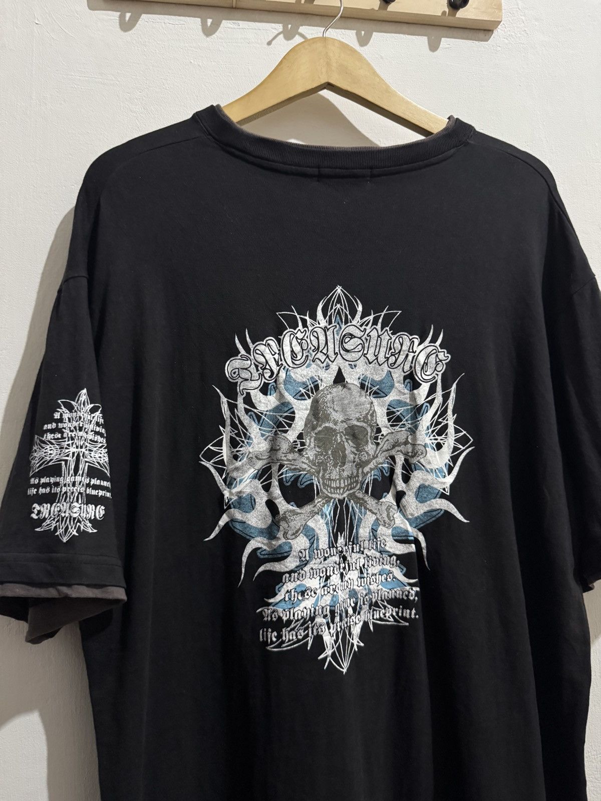 Hysteric Glamour Y2k Smack skull double layer ifsixwasnine tshirt Size US XL / EU 56 / 4 - 3 Thumbnail