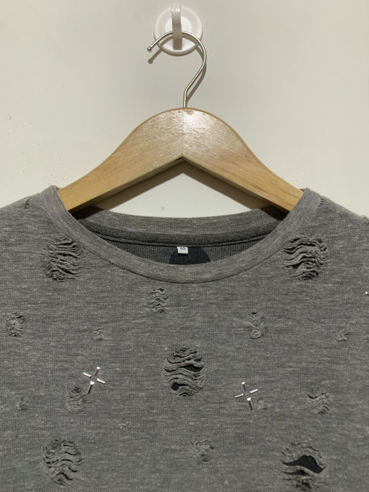 Le Grande Bleu (L.G.B.) Japanese Hype Distressed LGB ISWN Style Longsleeve tee Size US S / EU 44-46 / 1 - 9 Thumbnail