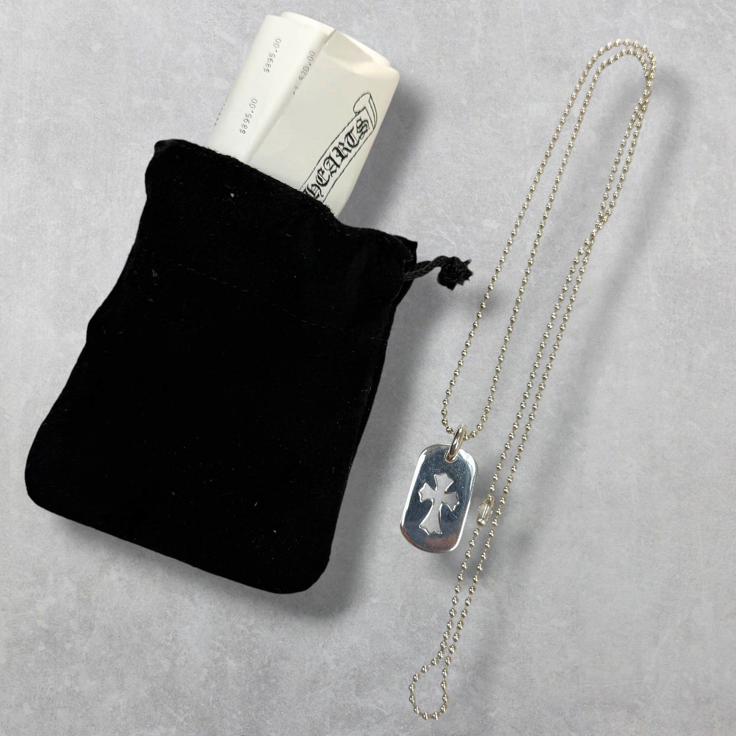 Chrome Hearts Chrome Hearts Cross Cutout Dog Tag w/ Ball Chain Size ONE SIZE - 6 Thumbnail