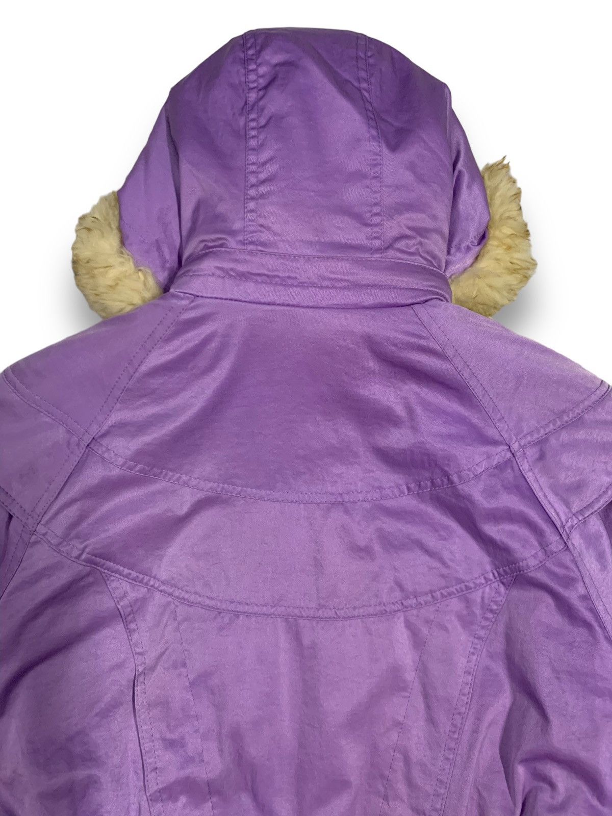 Descente Vintage Descente Lamb Fur Hooded Snowboard Ski Jacket Size L / US 10 / IT 46 - 14 Thumbnail