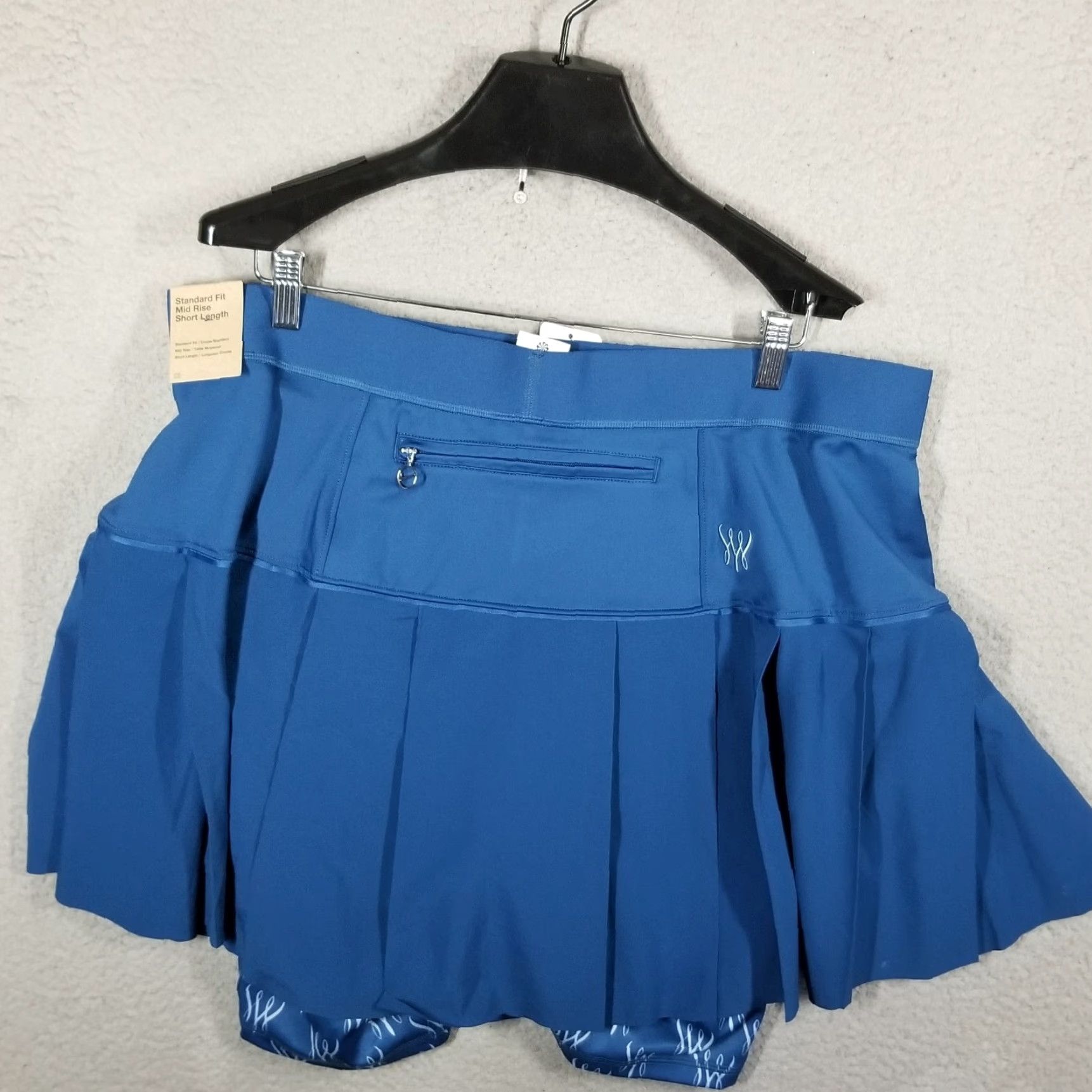 Nike VINTAGE Nike Women’s Skort Athletic Tennis Activewear 2X Blue Logo Sports Size 40" / US 18 - 2 Thumbnail