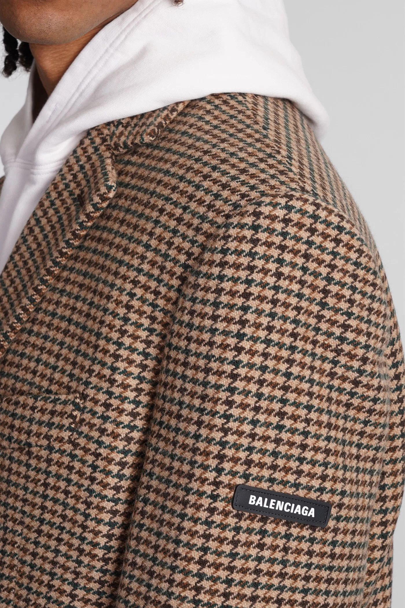 Balenciaga o1srvl11e0526 Blazer in Beige/Brown Size US S / EU 44-46 / 1 - 5 Thumbnail