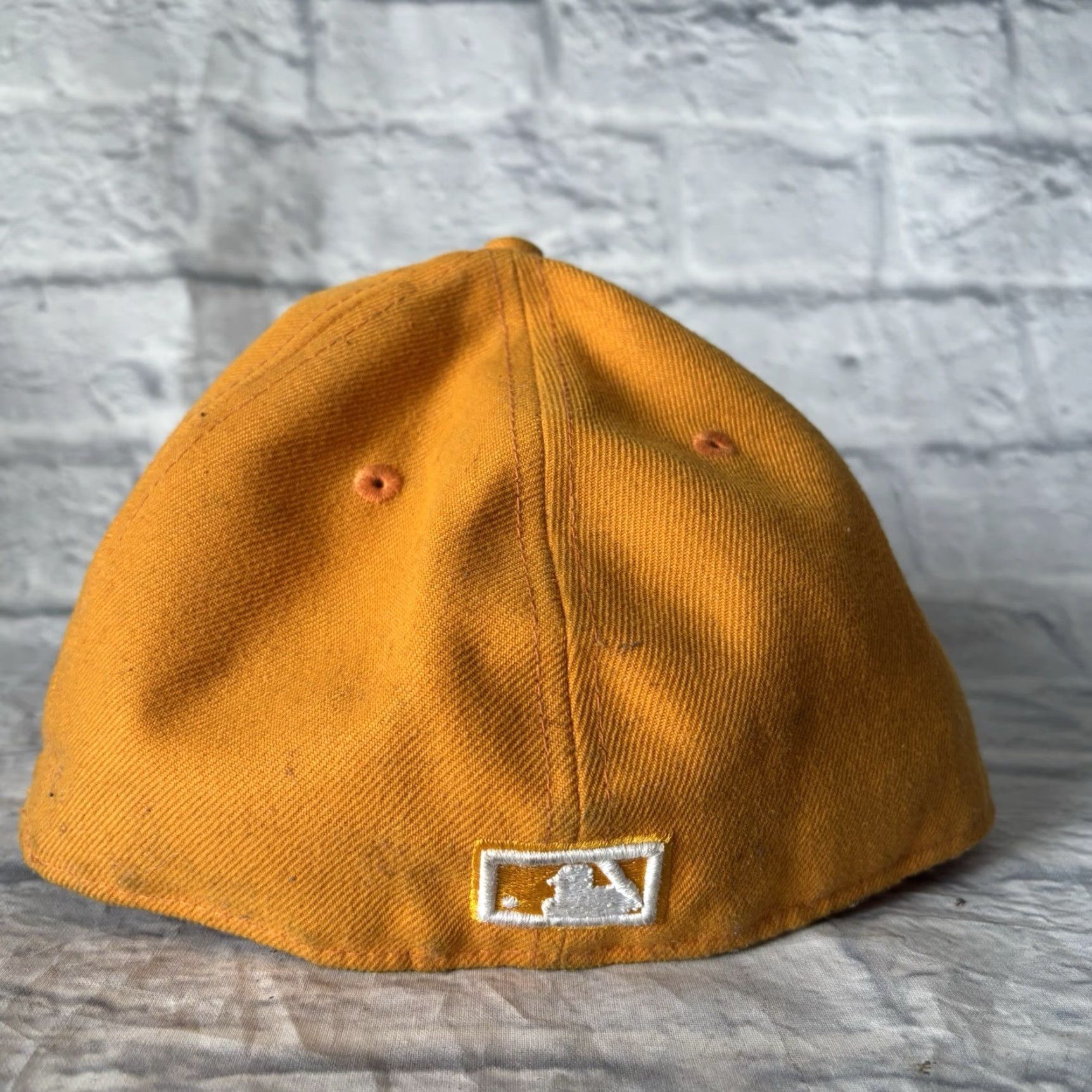 New Era Montreal Expos Hat 59Fifty New Era Fitted Cap Orange Yellow Size 7 1/2 Baseball Cap Men Vintage: No Size ONE SIZE - 6 Thumbnail