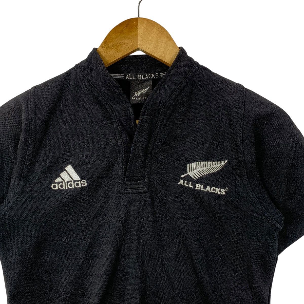 Adidas ADIDAS ALL BLACKS RUGBY New Zealand Climalite Jersey Tee Size S / US 4 / IT 40 - 5 Thumbnail