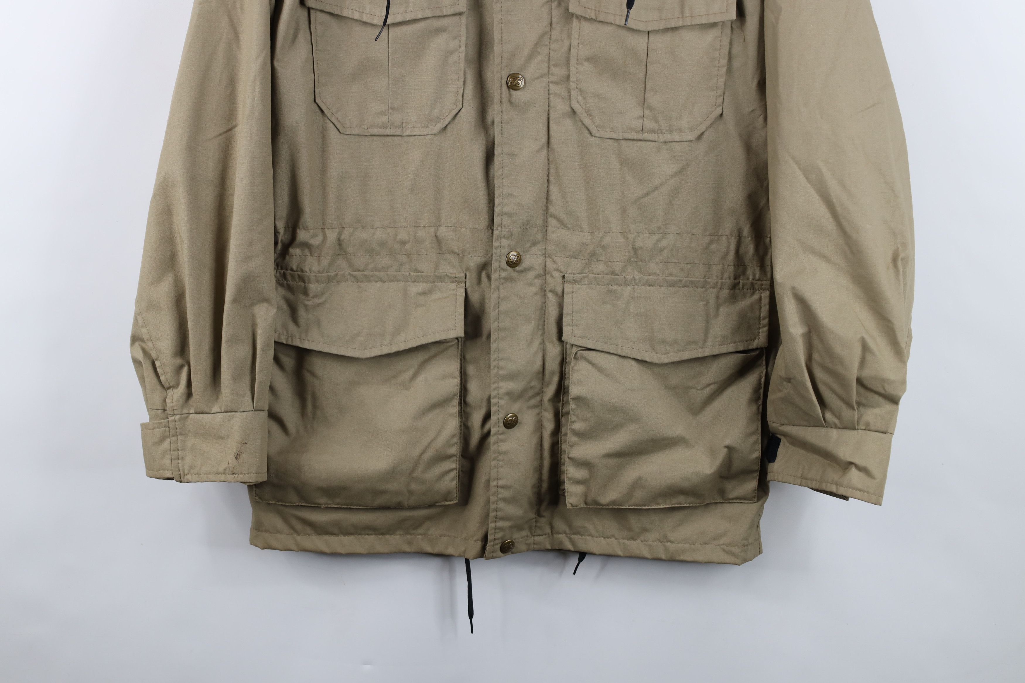 Eddie Bauer Vintage 80s 90s Eddie Bauer Hooded Parka Jacket Beige USA Size US XS / EU 42 / 0 - 3 Thumbnail