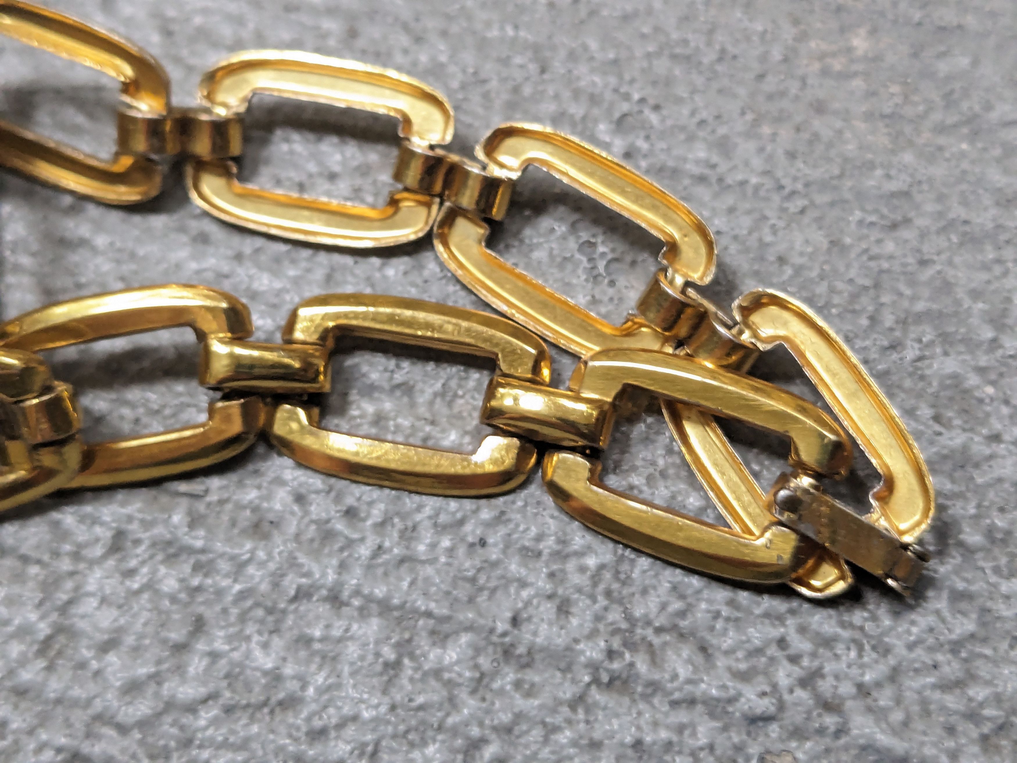 Jewelry × Vintage Vintage Sterling Silver Bracelet Gold Plated 7.25" Size ONE SIZE - 8 Thumbnail