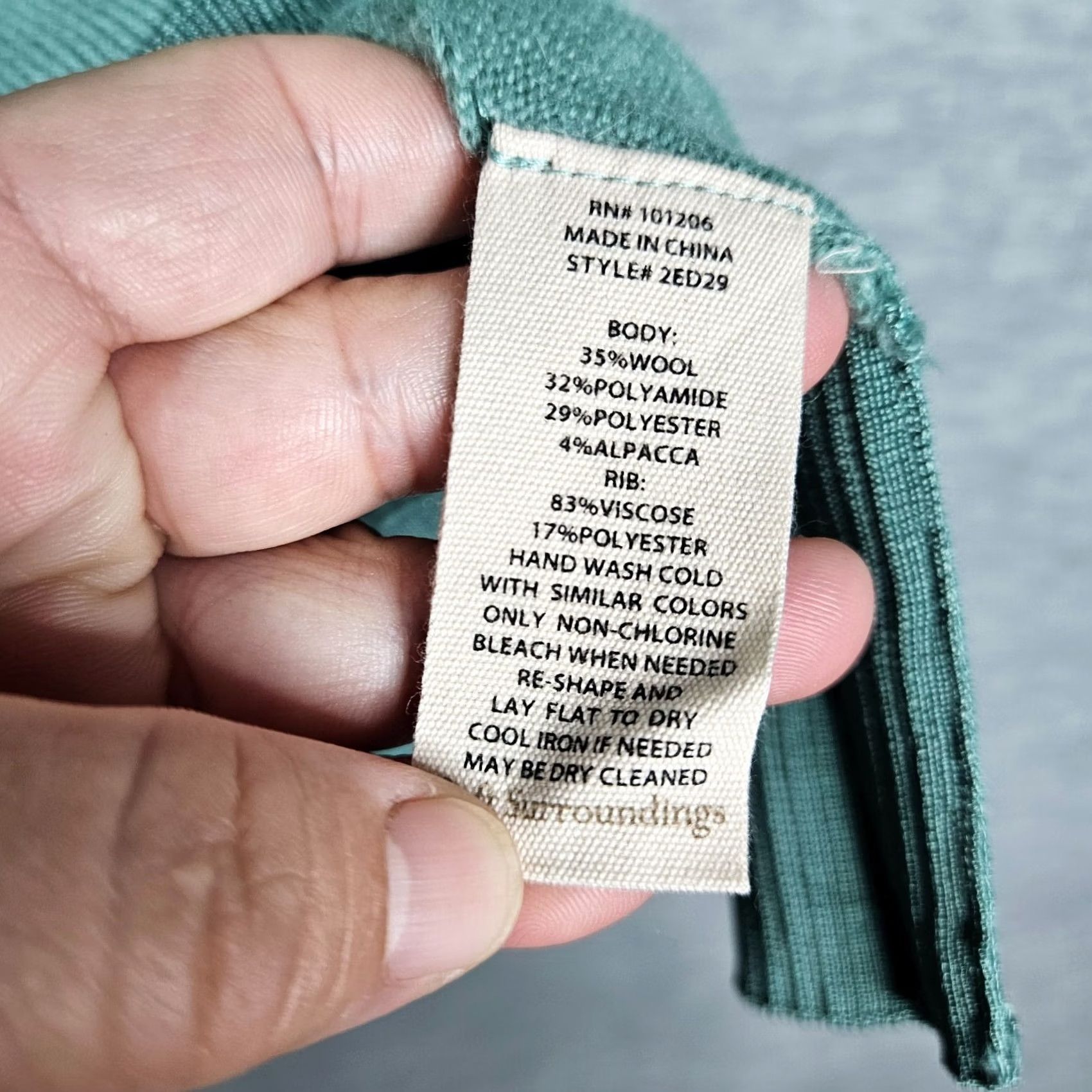 Soft Surroundings Soft Surroundings Women's Sage Green V-Neck Sweater Cardigan Size S Size S / US 4 / IT 40 - 5 Thumbnail