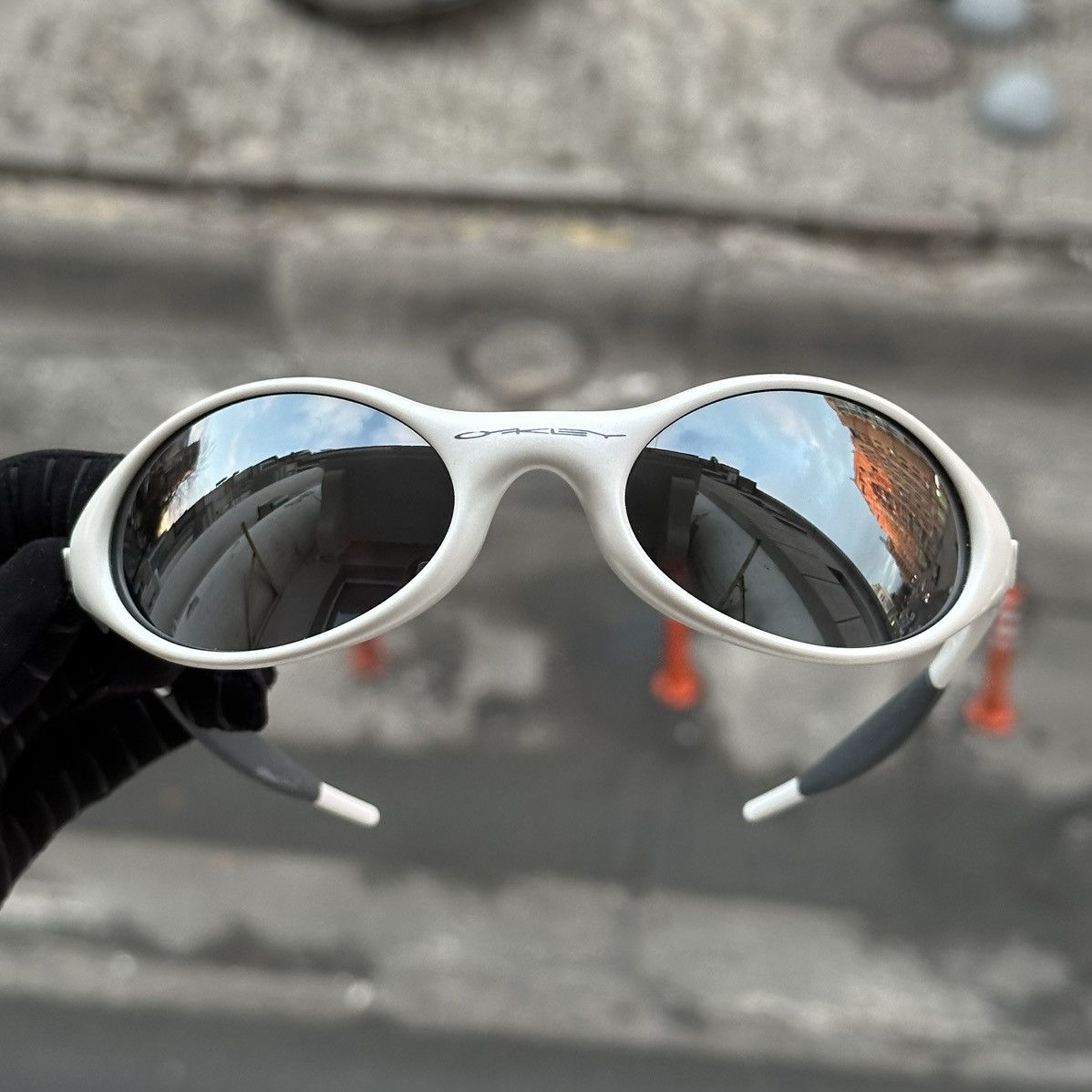 Oakley Eye Jacket 初期90s パールホワイト Oakley OAKLEY EYE JACKET SUNGLASSES PEARL WHITE VINTAGE