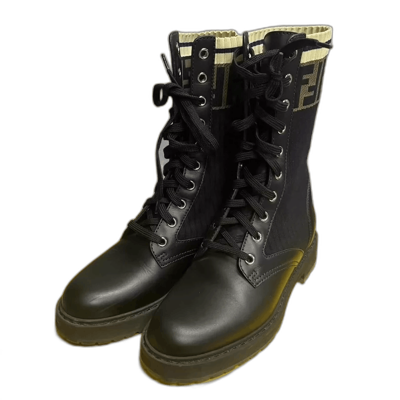 Fendi Fendi Black Comfortable Martin Boots Size US 6 / IT 36 - 1 Thumbnail