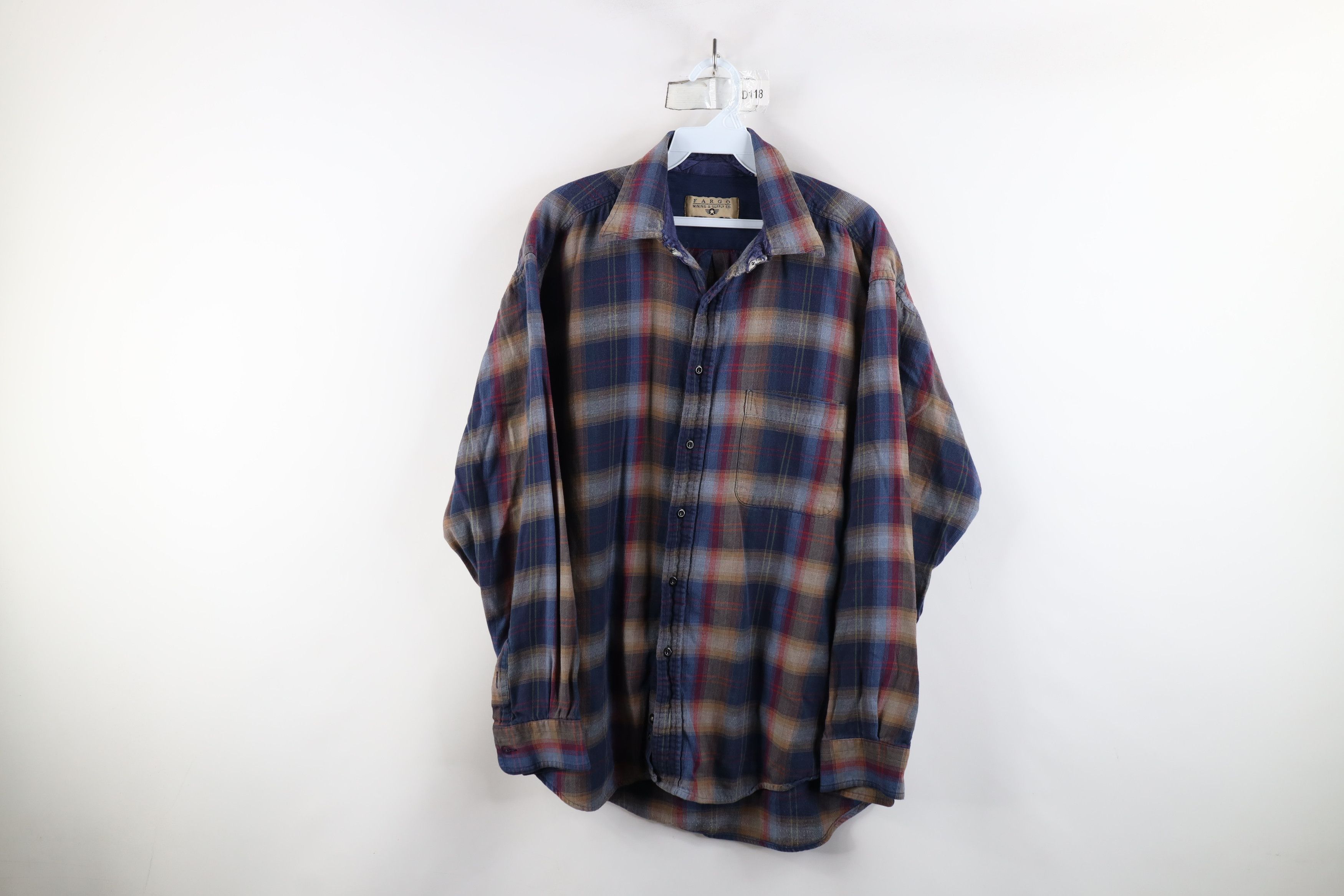 Vintage Vintage 90s Streetwear Rainbow Plaid Flannel Button Shirt Size US M / EU 48-50 / 2 - 1 Thumbnail