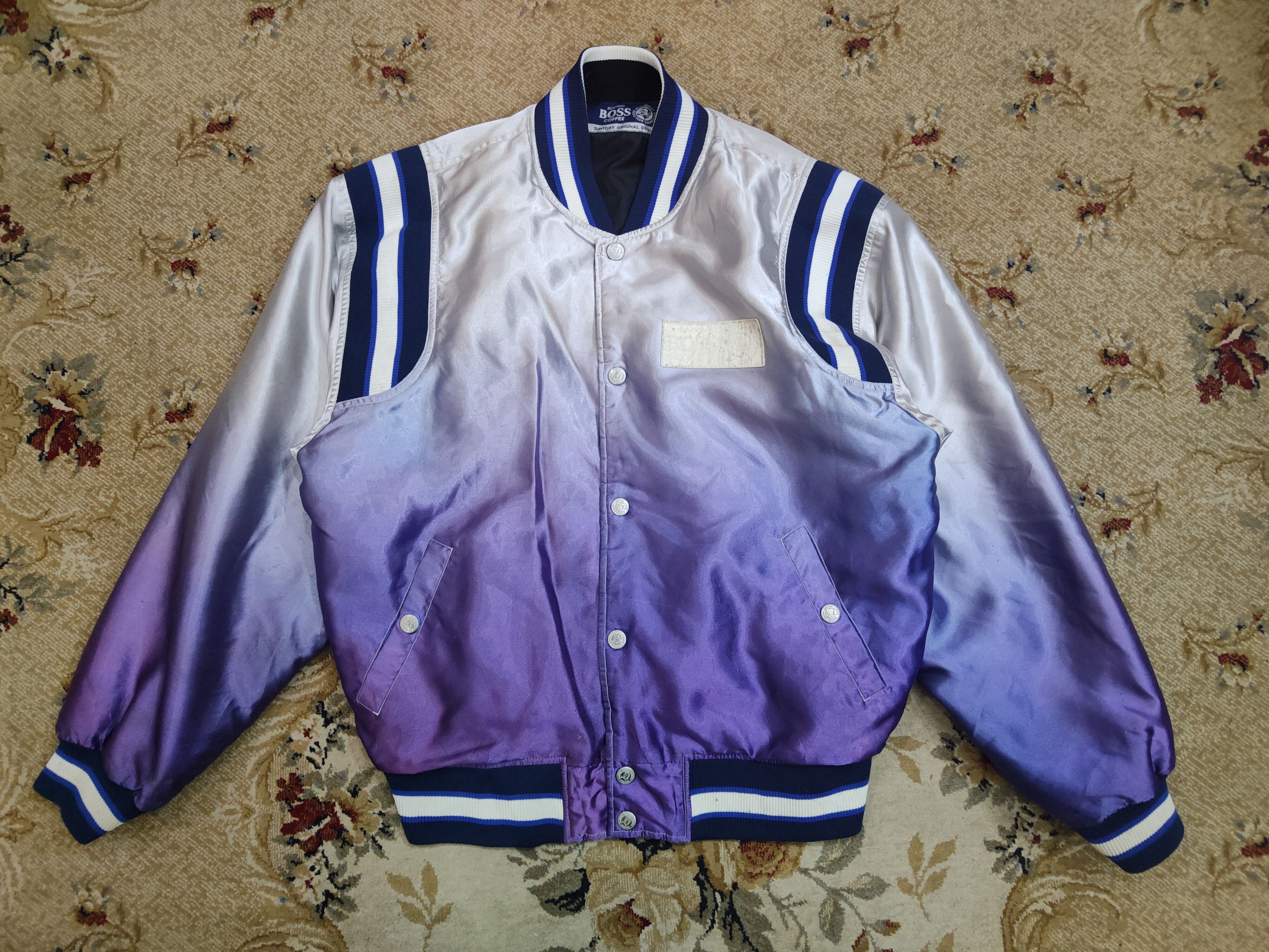 image of Varsity Jacket Suntory Coffee Reversible Varsity, Men's (Size Large)