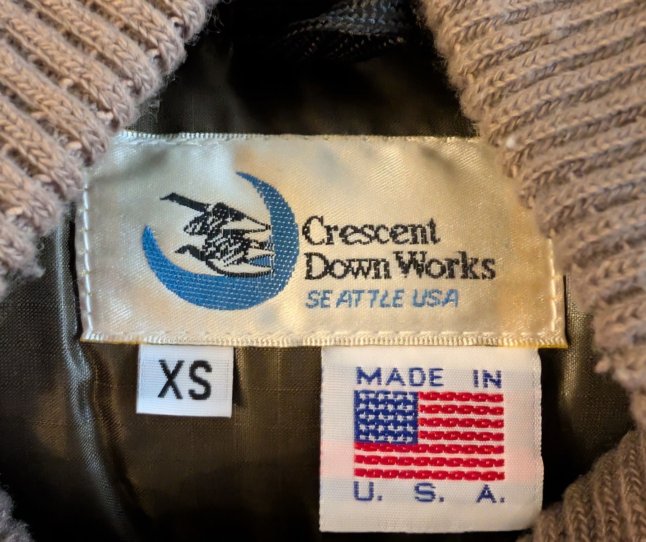 Crescent Down Works RARE Crescent Down Works Wool Down Bomber Jacket Made in USA Size US XS / EU 42 / 0 - 3 Thumbnail
