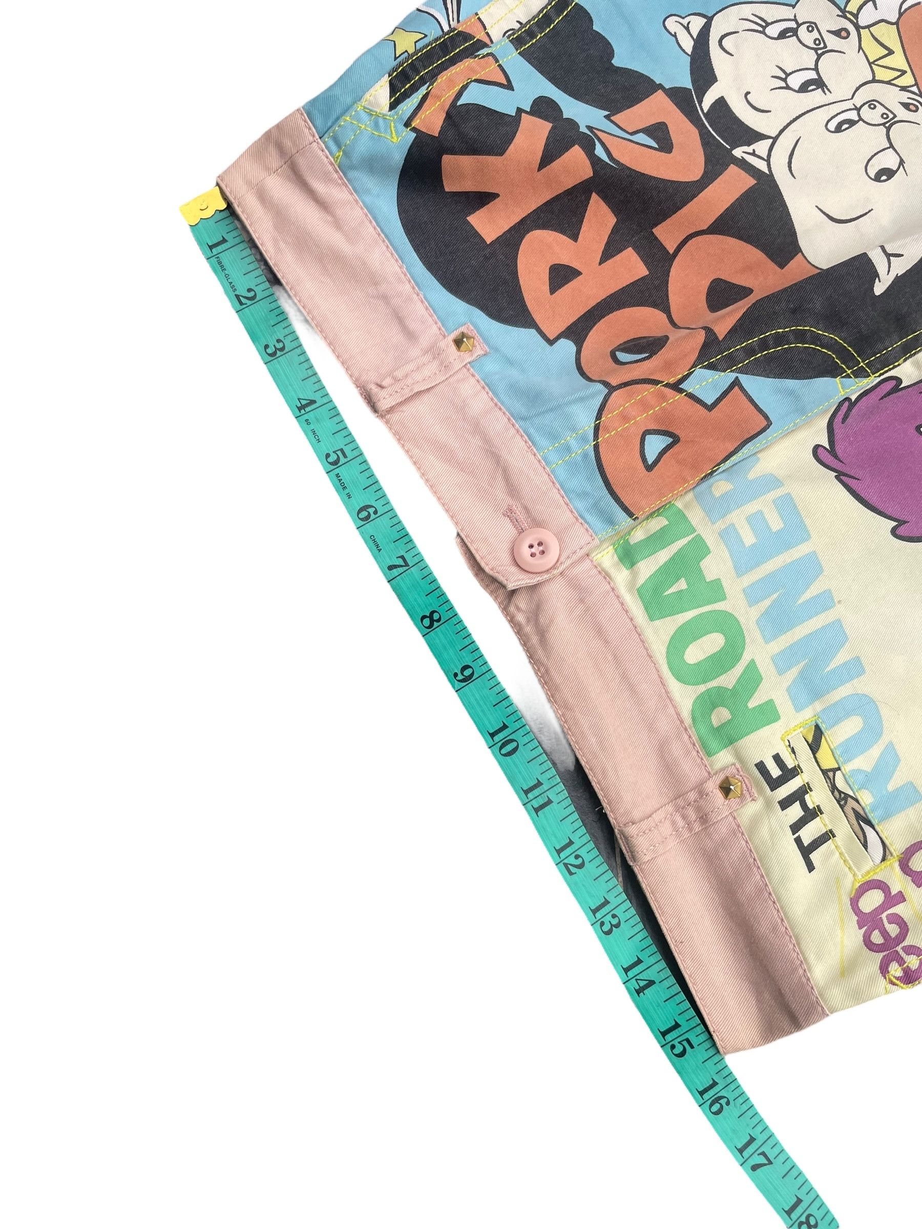 Warner Bros Looney Tunes x E Hyphen World Gallery AOP Skirt Size 31" - 17 Thumbnail