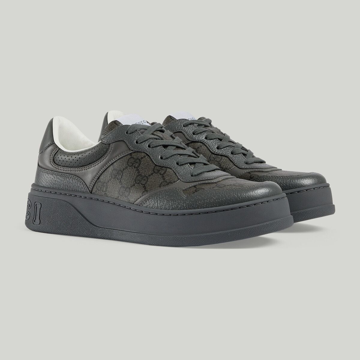 Gucci o1s1wg111025 Lace Up Sneakers in Grey Size US 6.5 / EU 39-40 - 2 Thumbnail