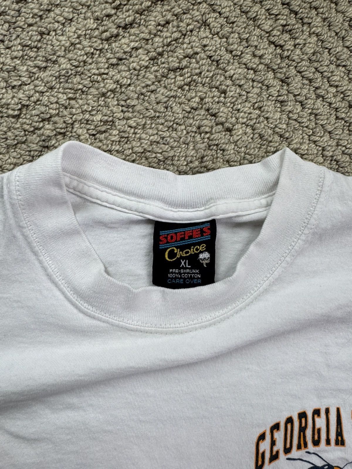 Vintage Single Stitch College Tee, Crazy Back Hit Size US XL / EU 56 / 4 - 4 Thumbnail