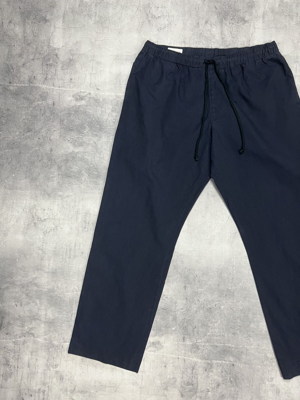 Dries Van Noten Navy Blue Mens Chino Baggy Pants Size 50