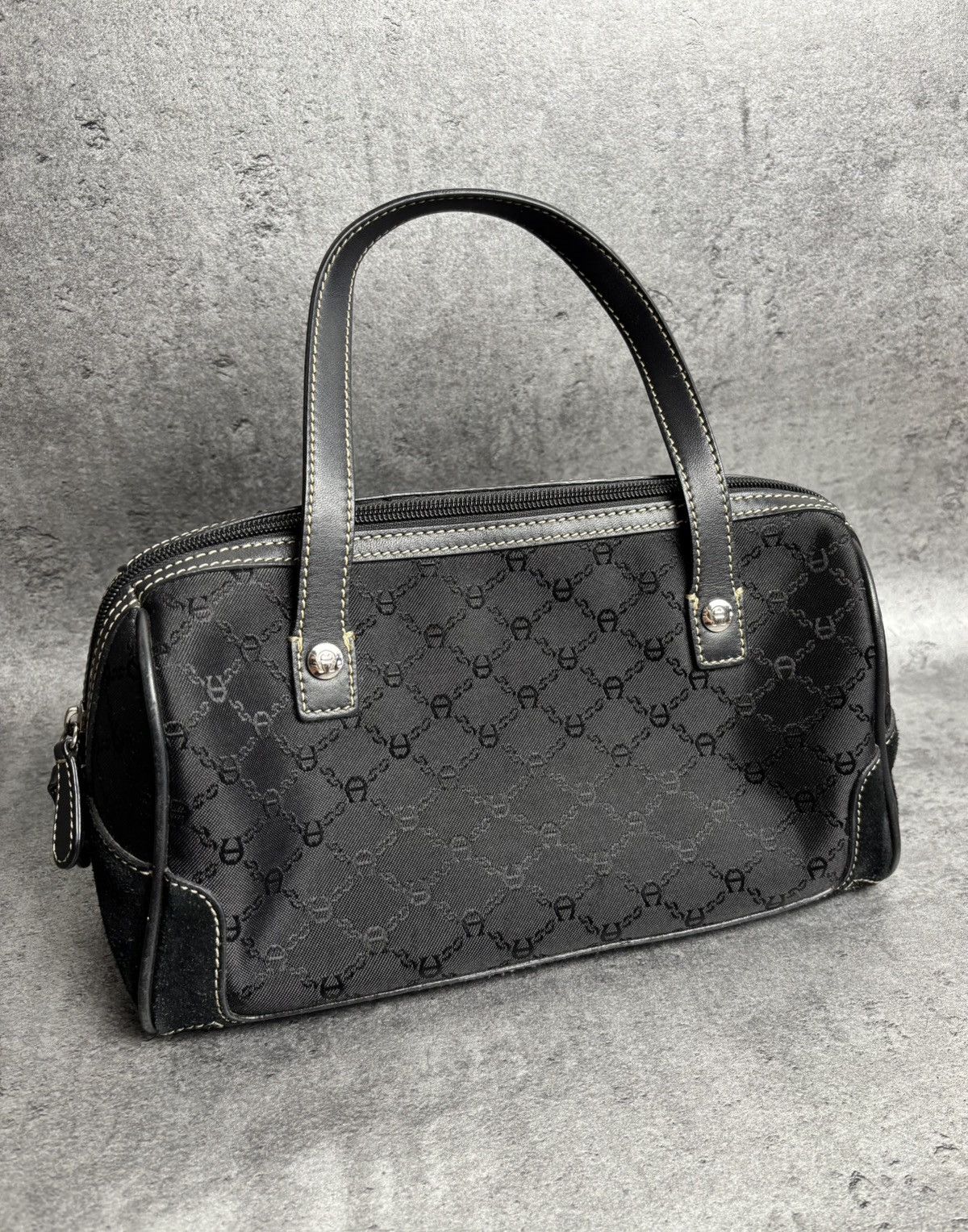 Aigner × Etienne Aigner Aigner black monogram y2k bag Size ONE SIZE - 1 Thumbnail