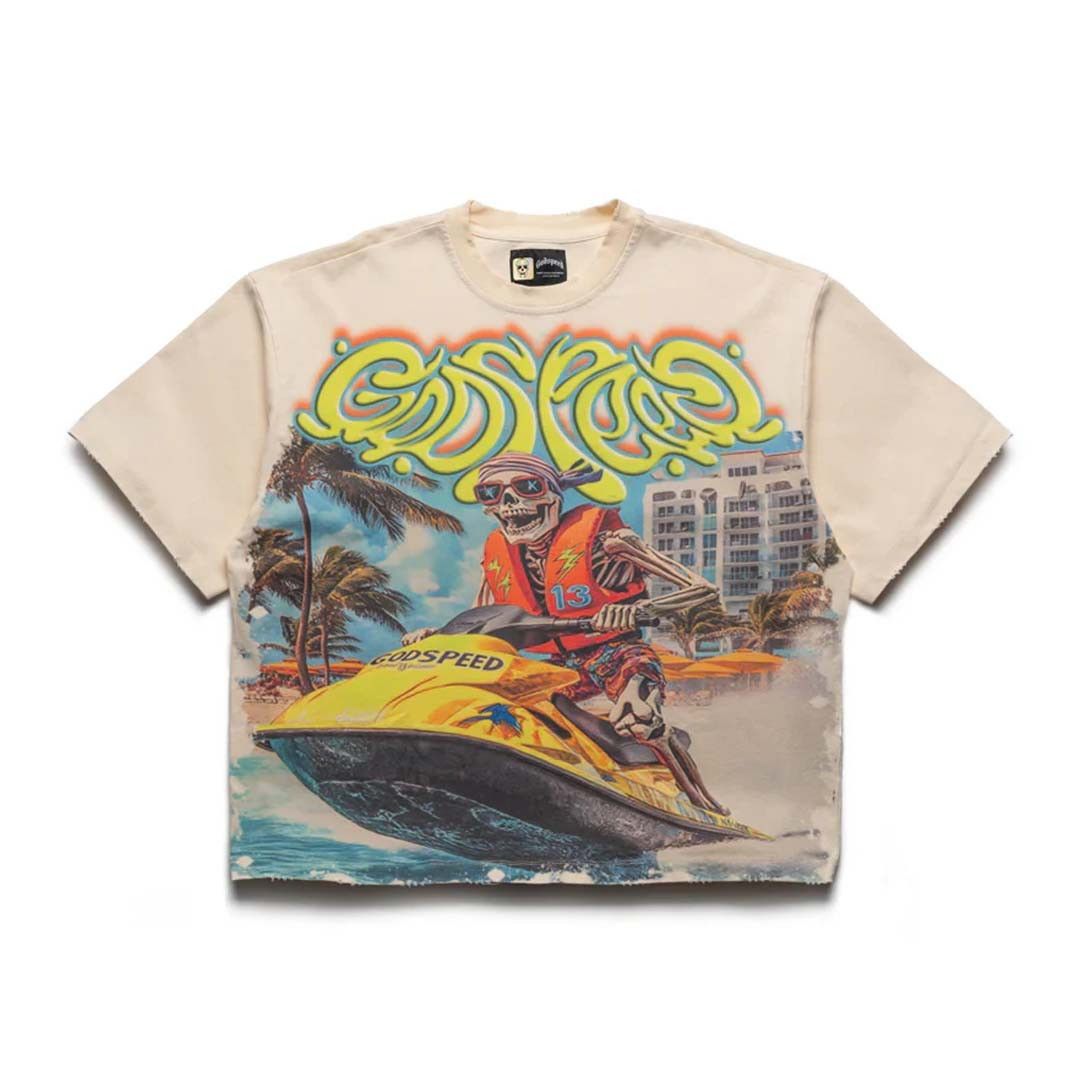 Godspeed Wave Runner Bone Tee Size US M / EU 48-50 / 2 - 1 Thumbnail
