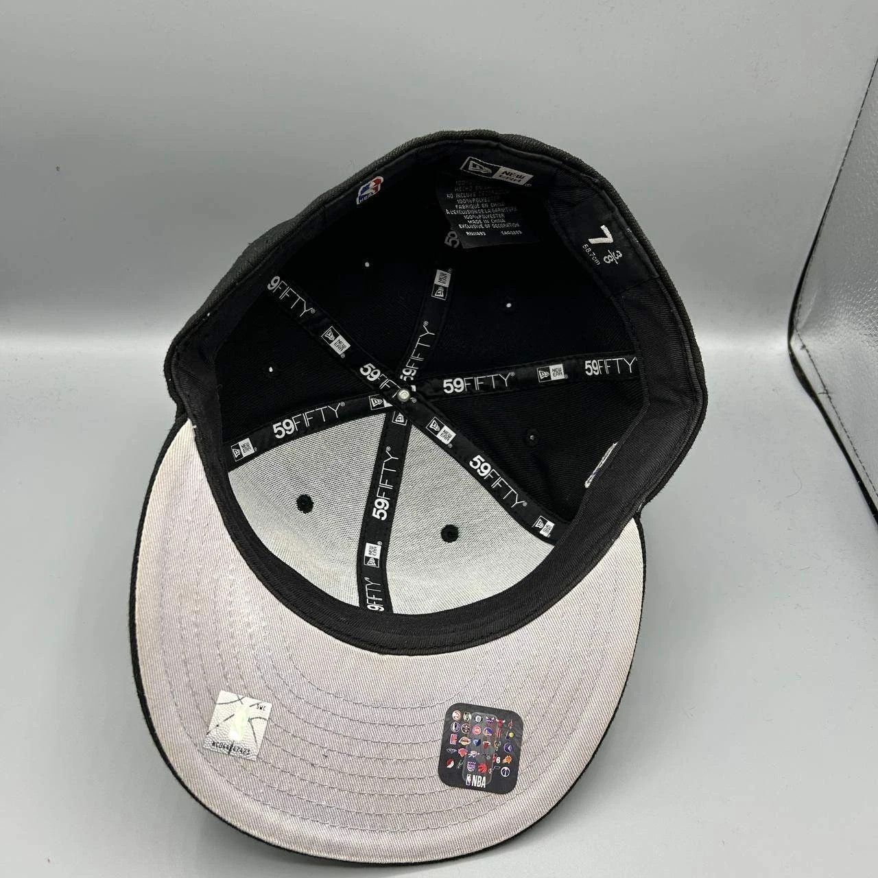 New Era Los Angeles LA Lakers Hat Men 7 3/8 Embroidered NBA Fitted Size ONE SIZE - 4 Thumbnail