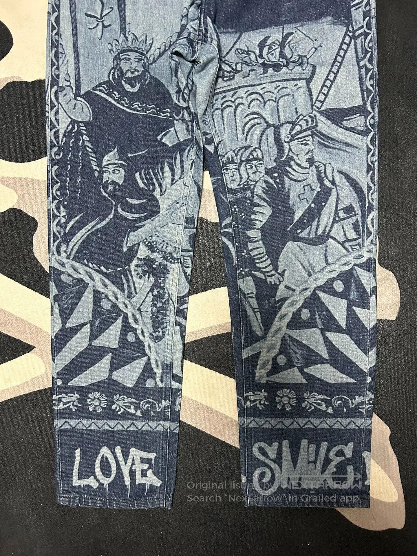 Dolce & Gabbana Dolce Gabbana Graphic Denim Pants. Size US 32 / EU 48 - 3 Thumbnail