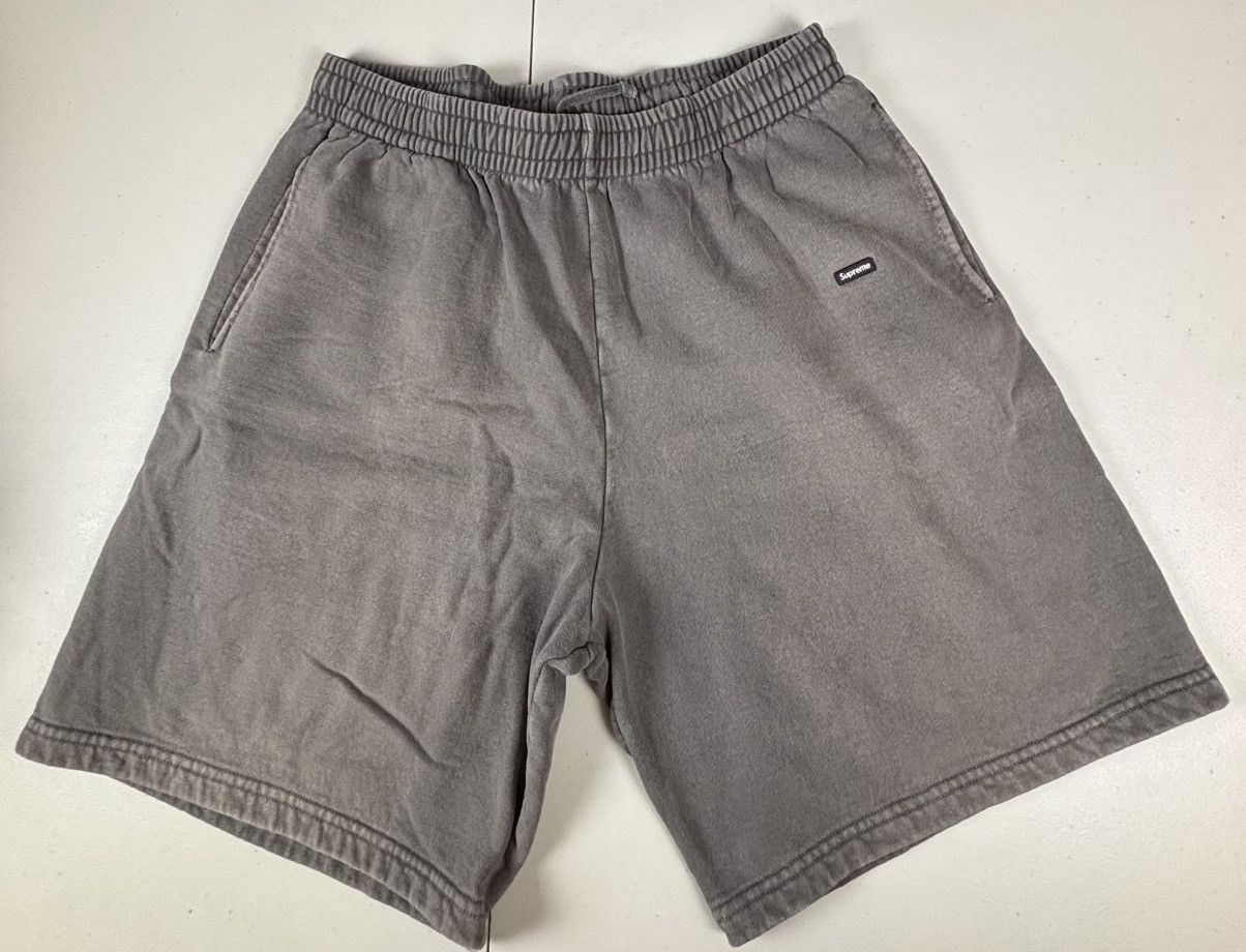 Supreme Supreme Small Box Logo Sweatshort Overdyed Black | Grailed