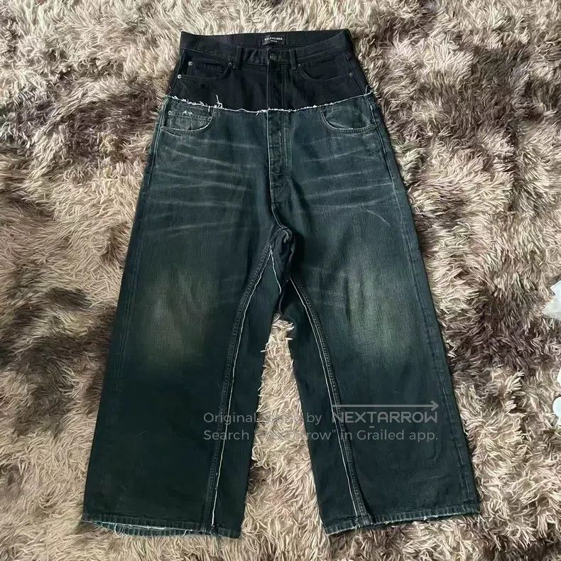 Balenciaga Balenciaga size M Double Waist Patched Distressed Destroye Size US 27 - 1 Thumbnail