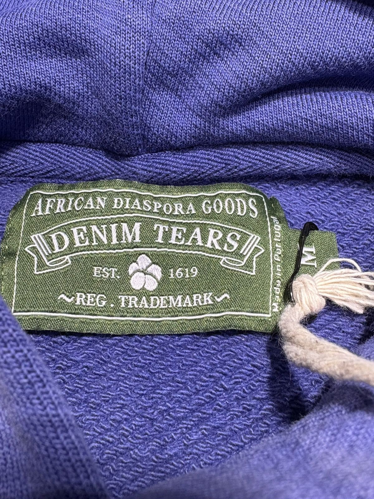 DENIM TEARS Mono Cotton Wreathパーカー DENIM TEARS / MONO COTTON WREATH HOODIE - GANGSTA MARKET
