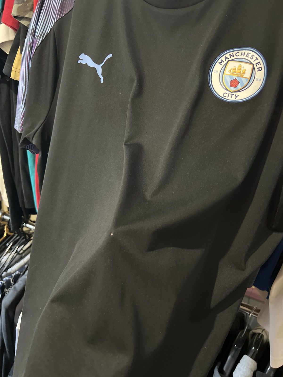 Puma 2019/2020 PUMA MANCHESTER CITY TRAINING FOOTBALL SHIRT SZ XL Size US XL / EU 56 / 4 - 7 Thumbnail
