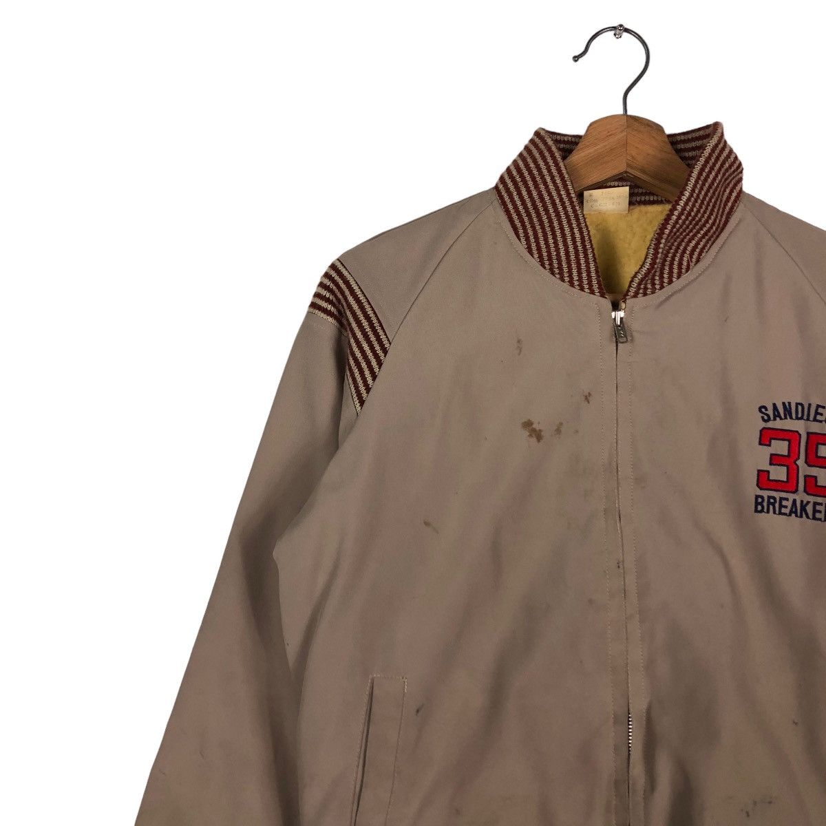 Japanese Brand 📌VINTAGE BOMBER JACKET SANDIEGO 35 BREAKERS BIG LOGO Size US S / EU 44-46 / 1 - 12 Thumbnail