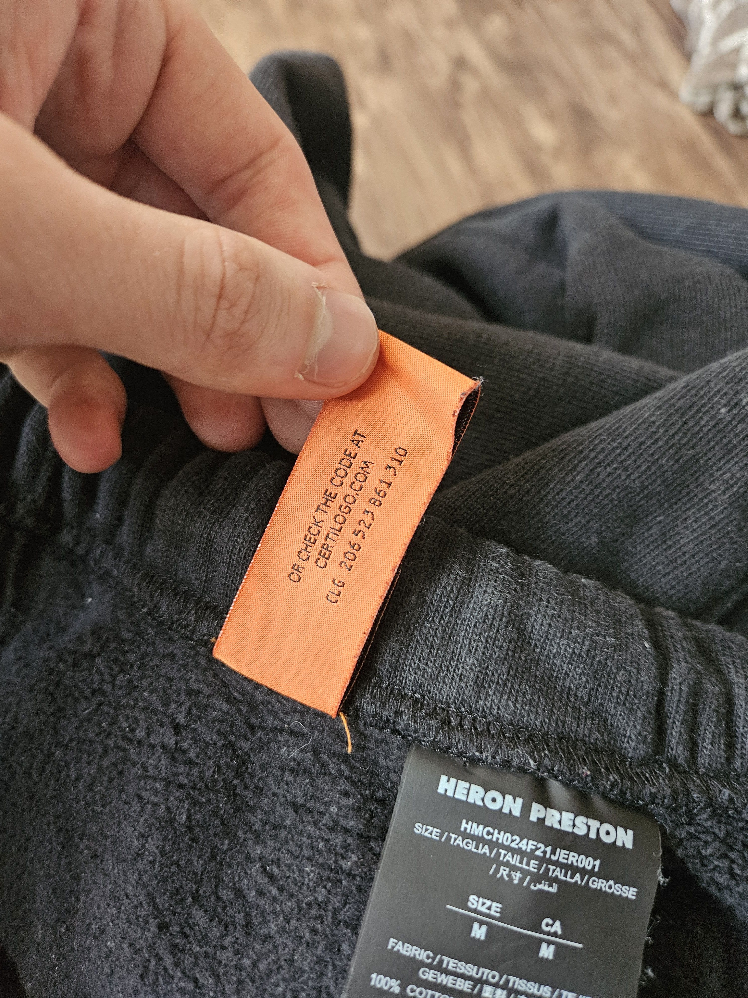 Heron Preston Abstract Print Logo Black Sweatpants Size US 32 / EU 48 - 9 Thumbnail