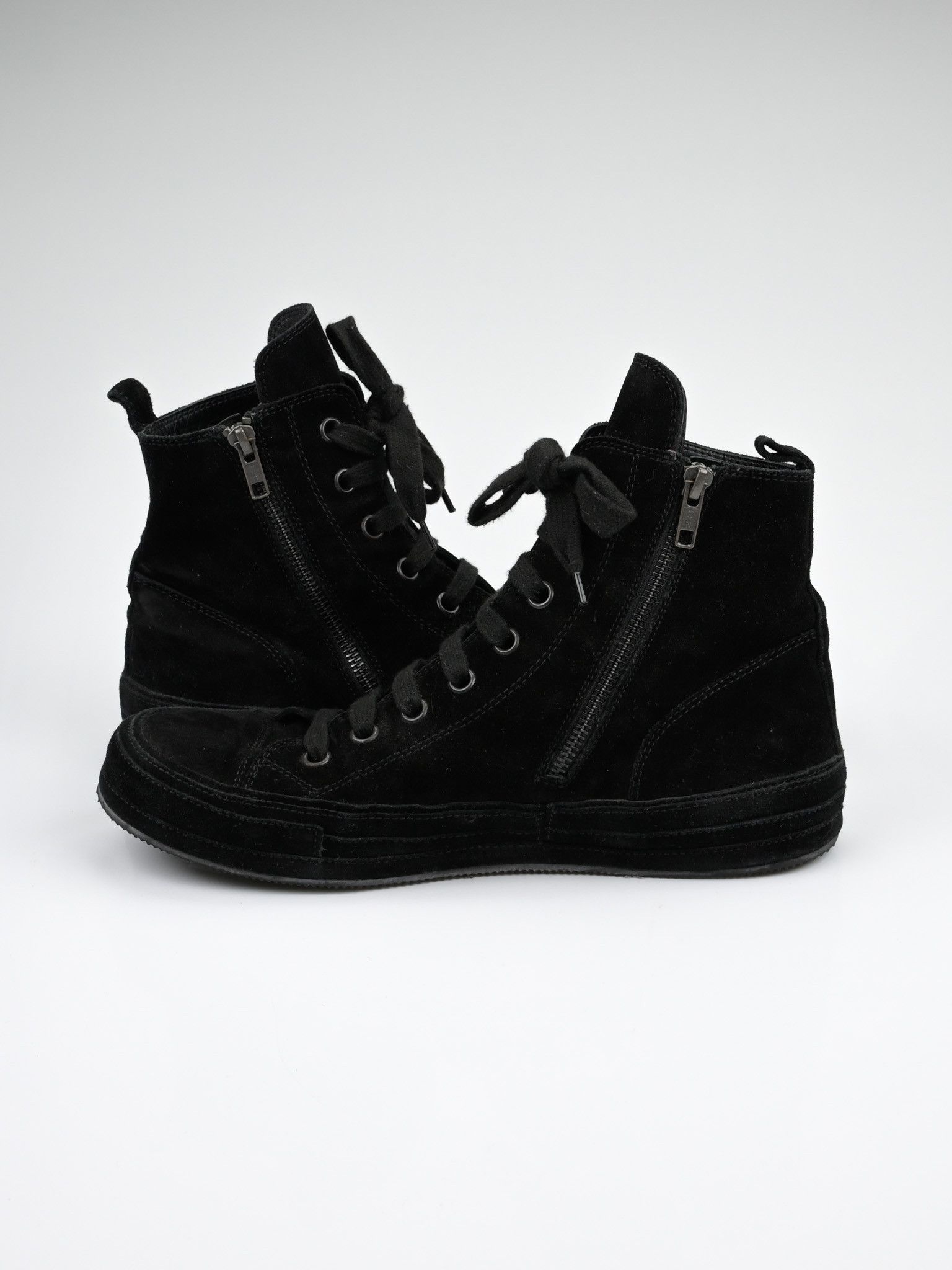 Ann Demeulemeester Orvo High-Top Suede Leather Sneakers Size US 9 / EU 42 - 6 Thumbnail