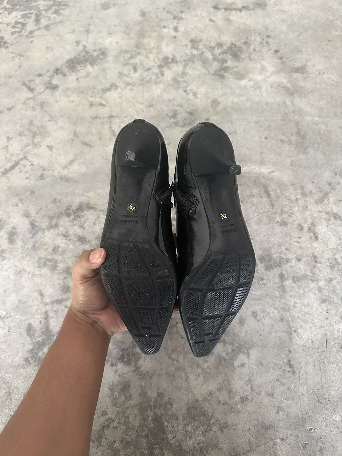 Prada Prada Black Patent Leather Ankle Boots Size US 5 / IT 35 - 12 Thumbnail
