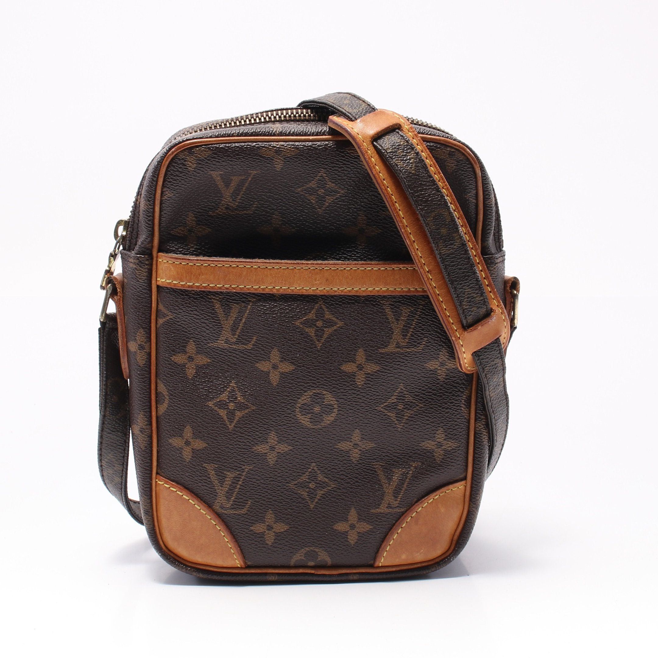 Louis Vuitton Louis Vuitton Danube Monogram Shoulder Bag Leather Brown Size ONE SIZE - 1 Thumbnail